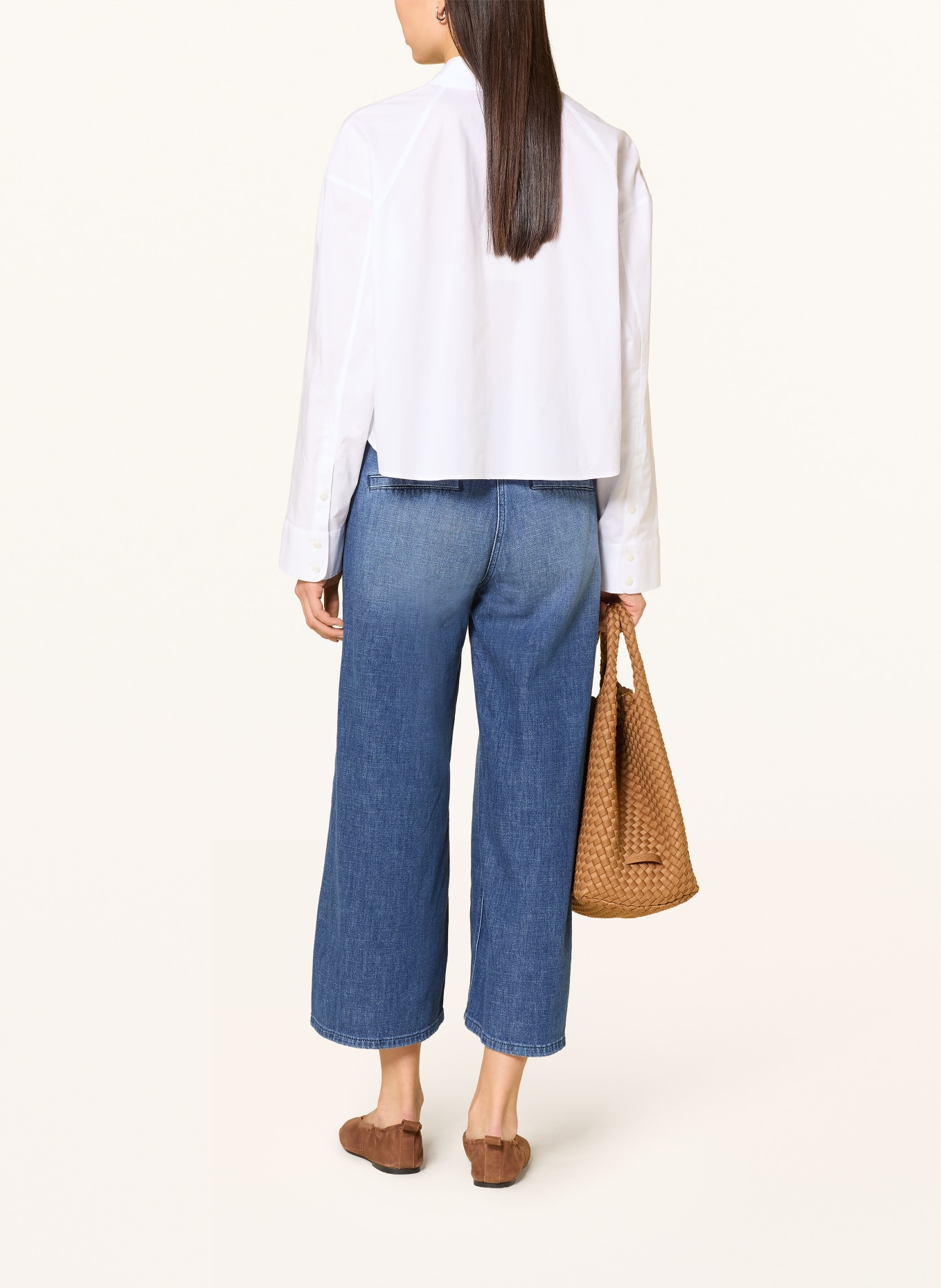 MAC JUNA denim culottes: BLUE