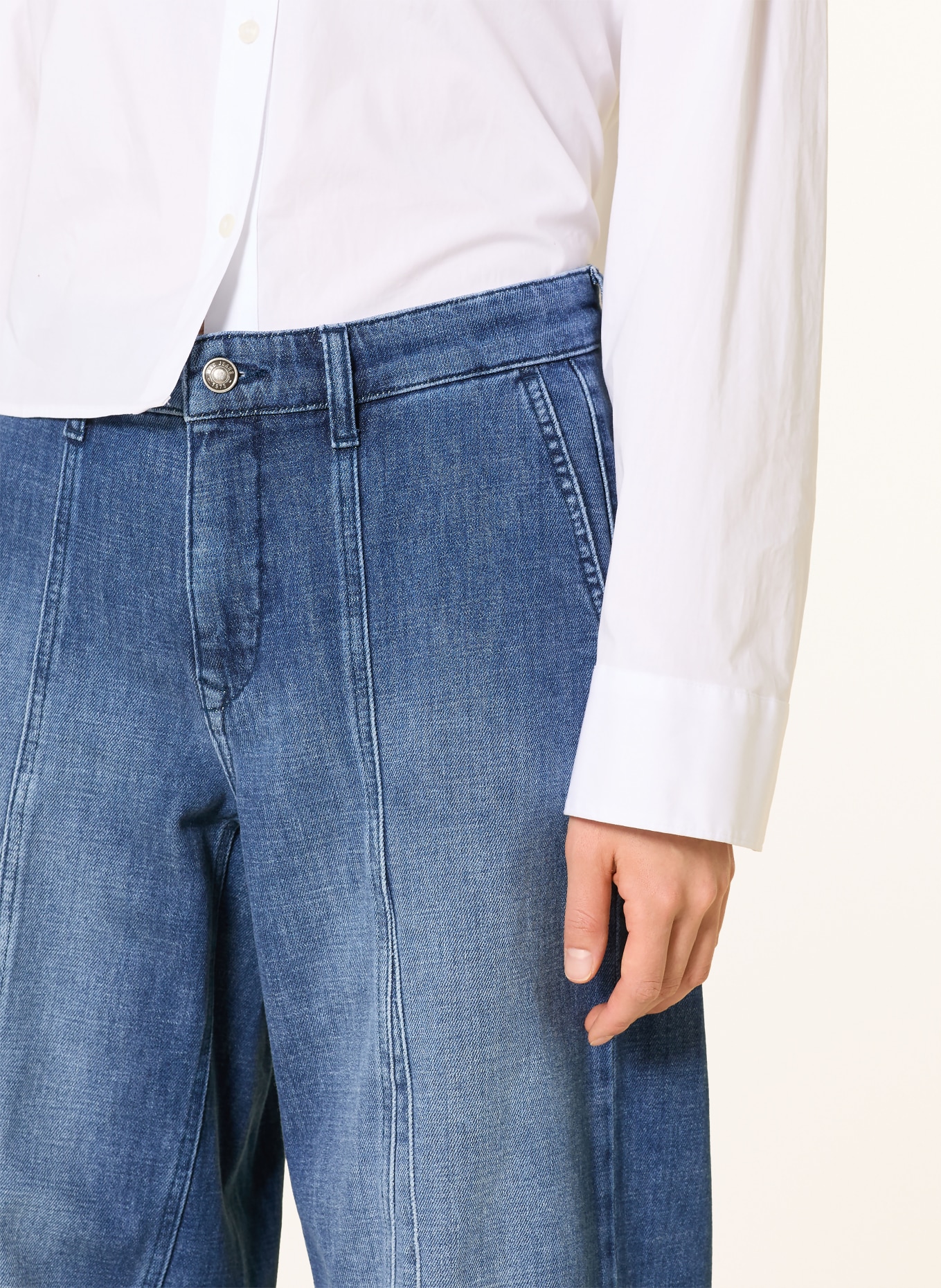 MAC JUNA denim culottes: BLUE
