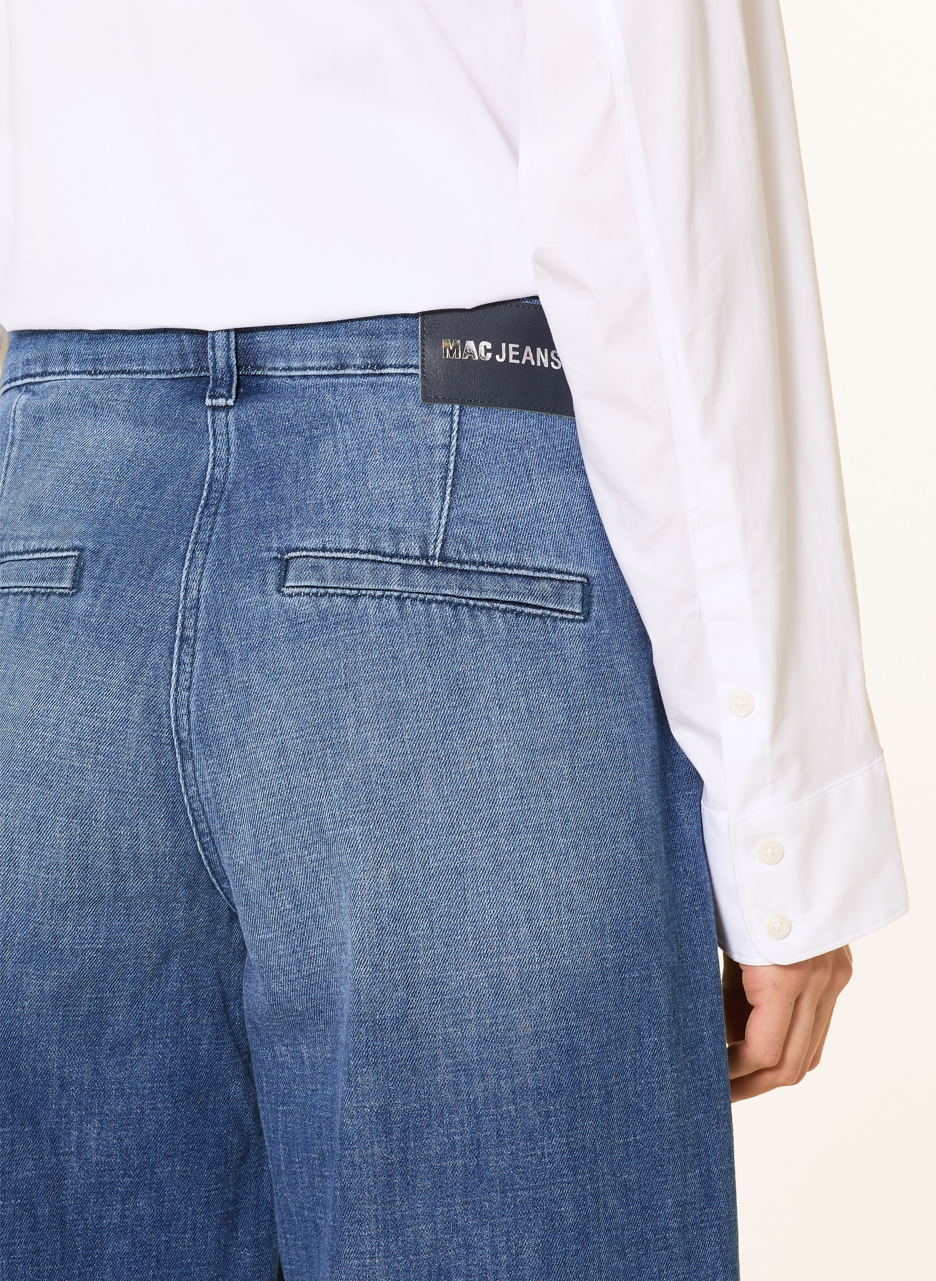 MAC JUNA denim culottes: BLUE