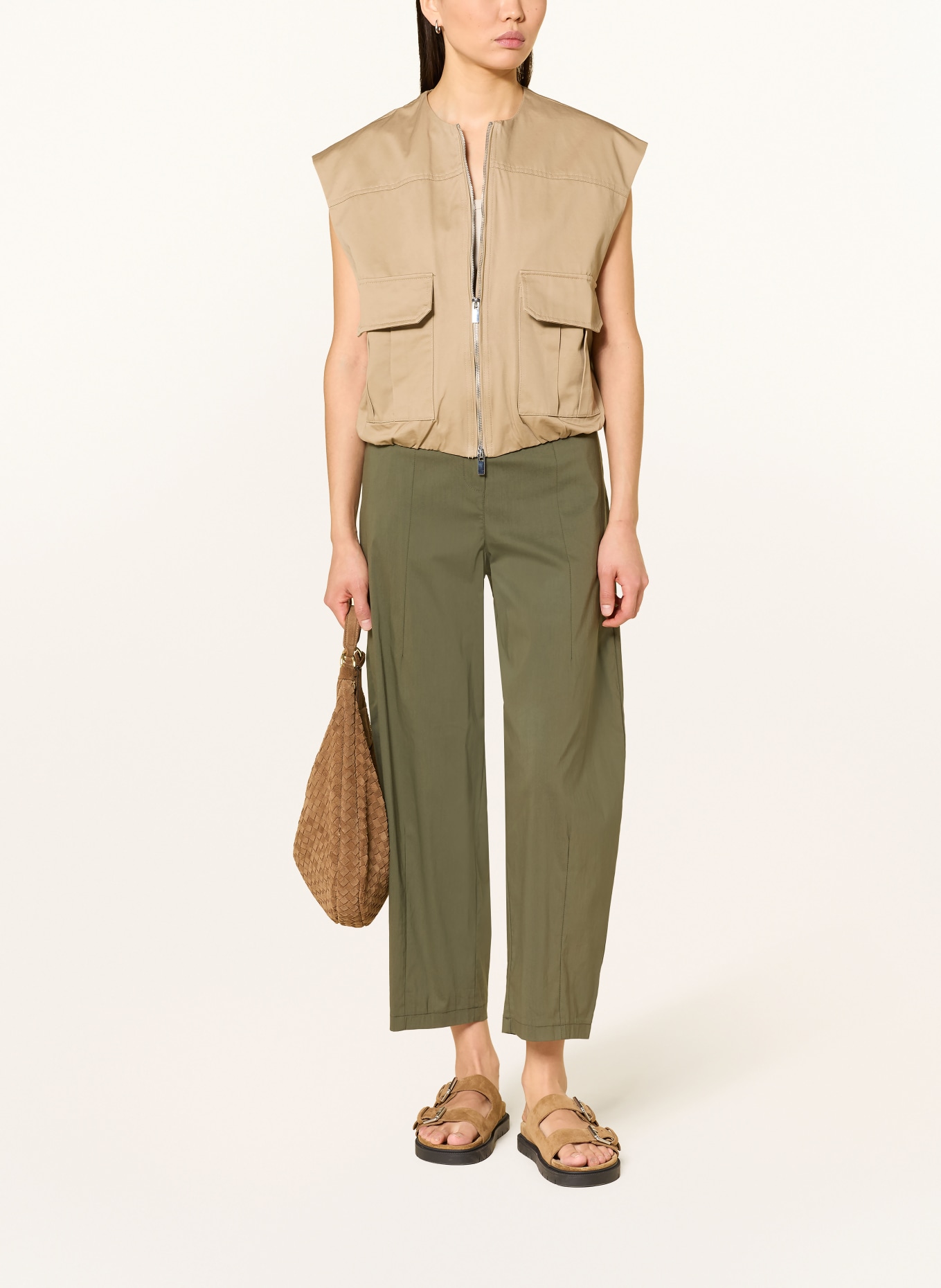 MAC 7/8-broek THEA: DONKERGROEN