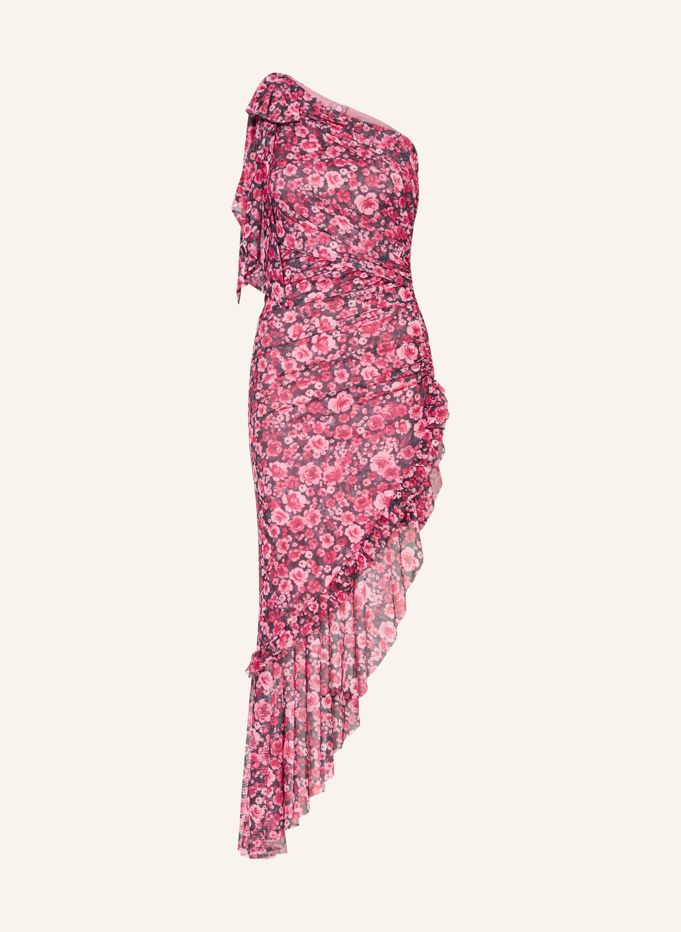 LIPSY cocktail dress: DARK RED / RED / BLACK