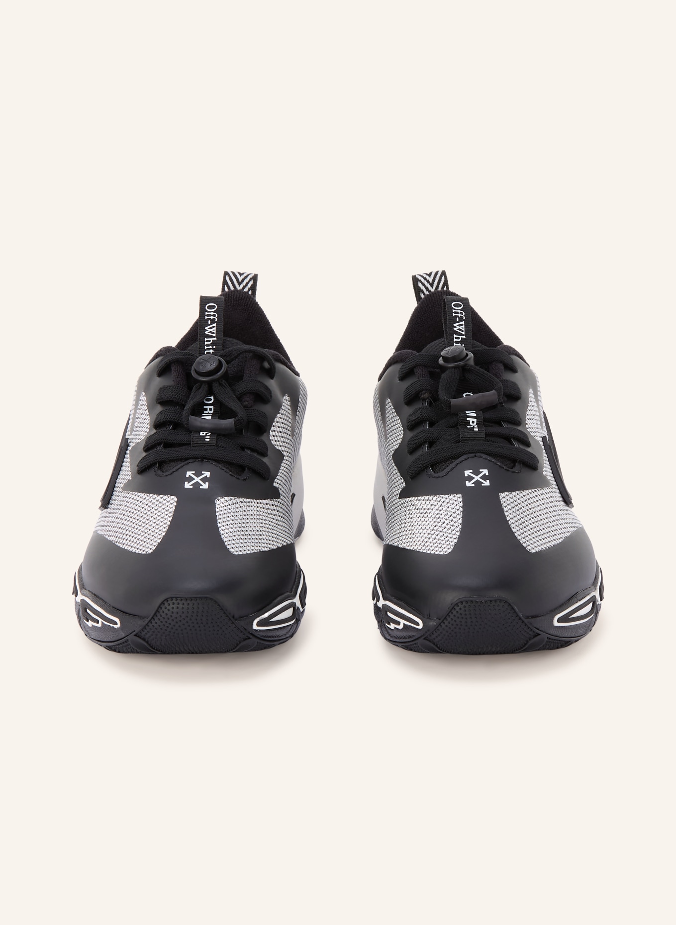 Off-White Sneaker B-FOR JUMPING: SCHWARZ / WEISS