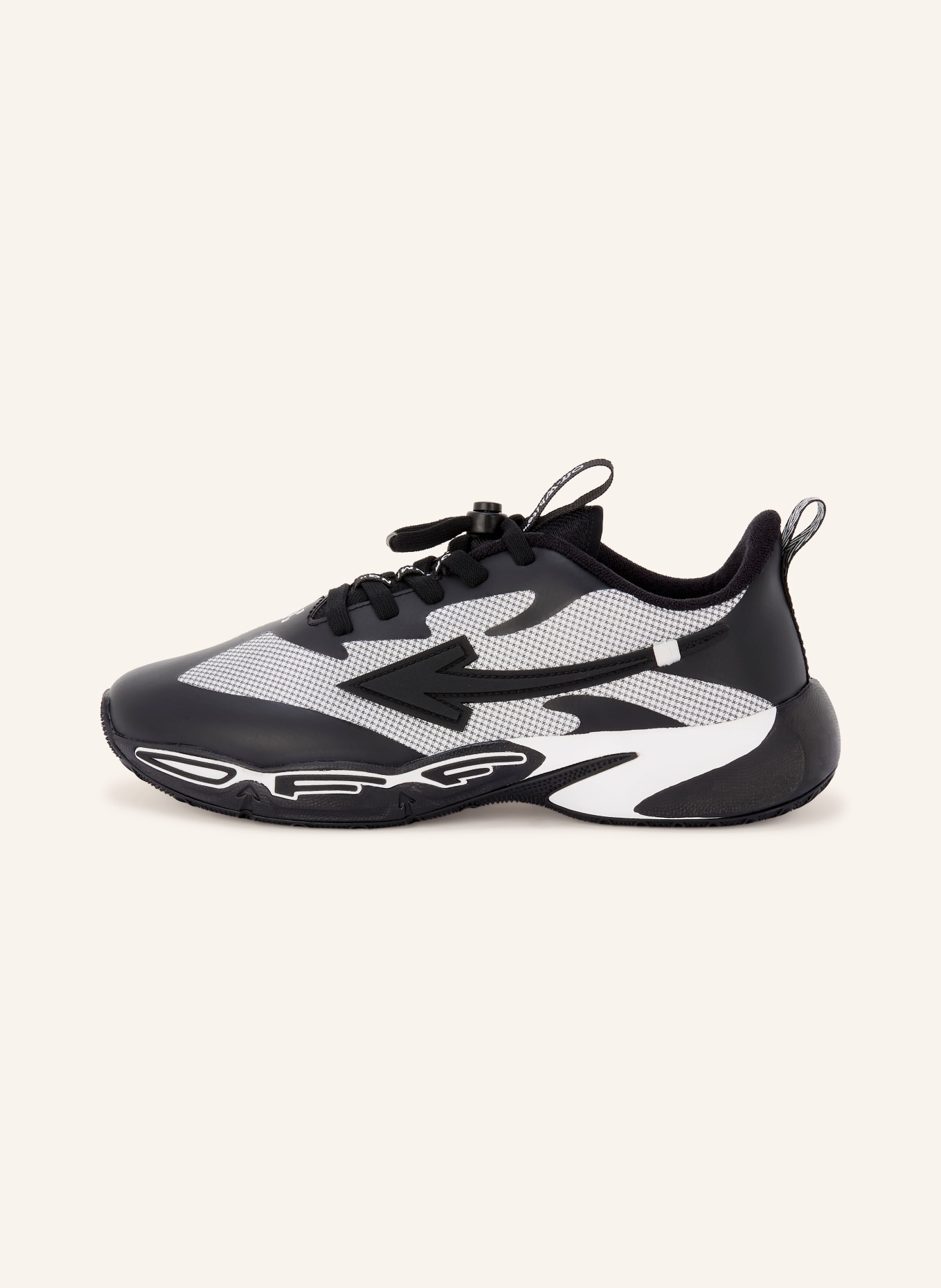 Off-White Sneaker B-FOR JUMPING: SCHWARZ / WEISS