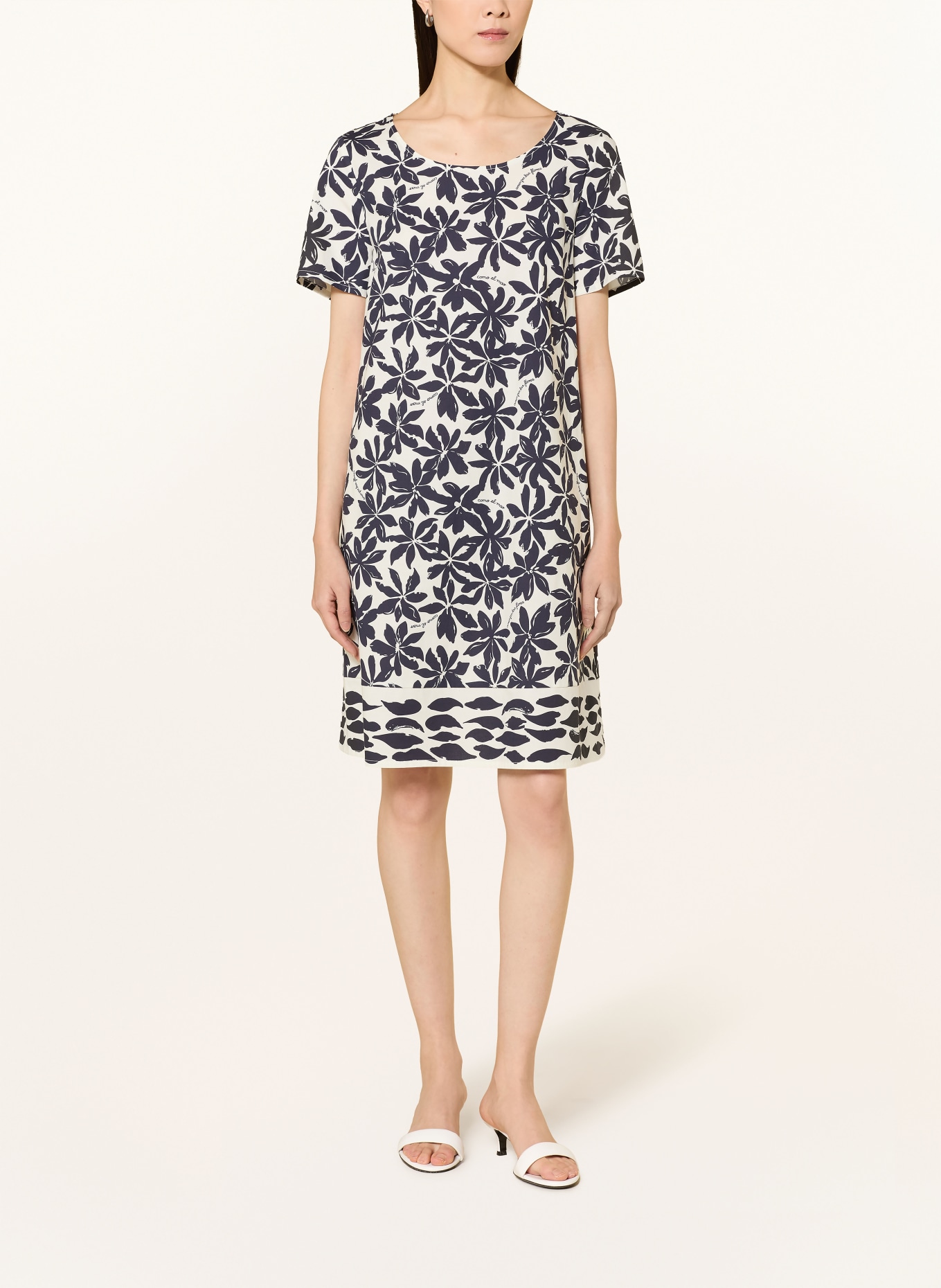 ROBE LÉGÈRE Kleid: DUNKELBLAU / CREME