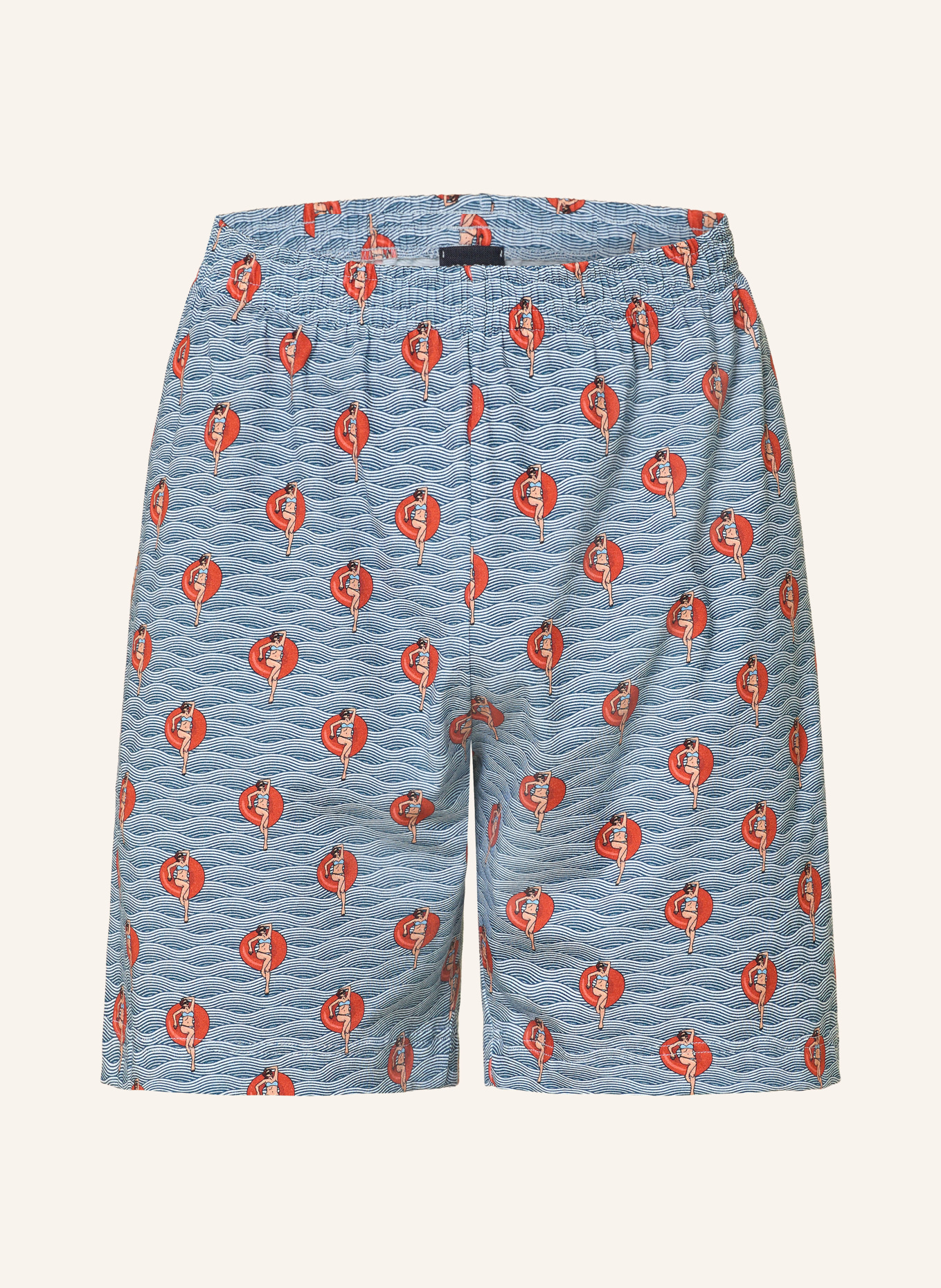 mey Spodenki do spania seria WAVE SWING: NIEBIESKI / CZERWONY