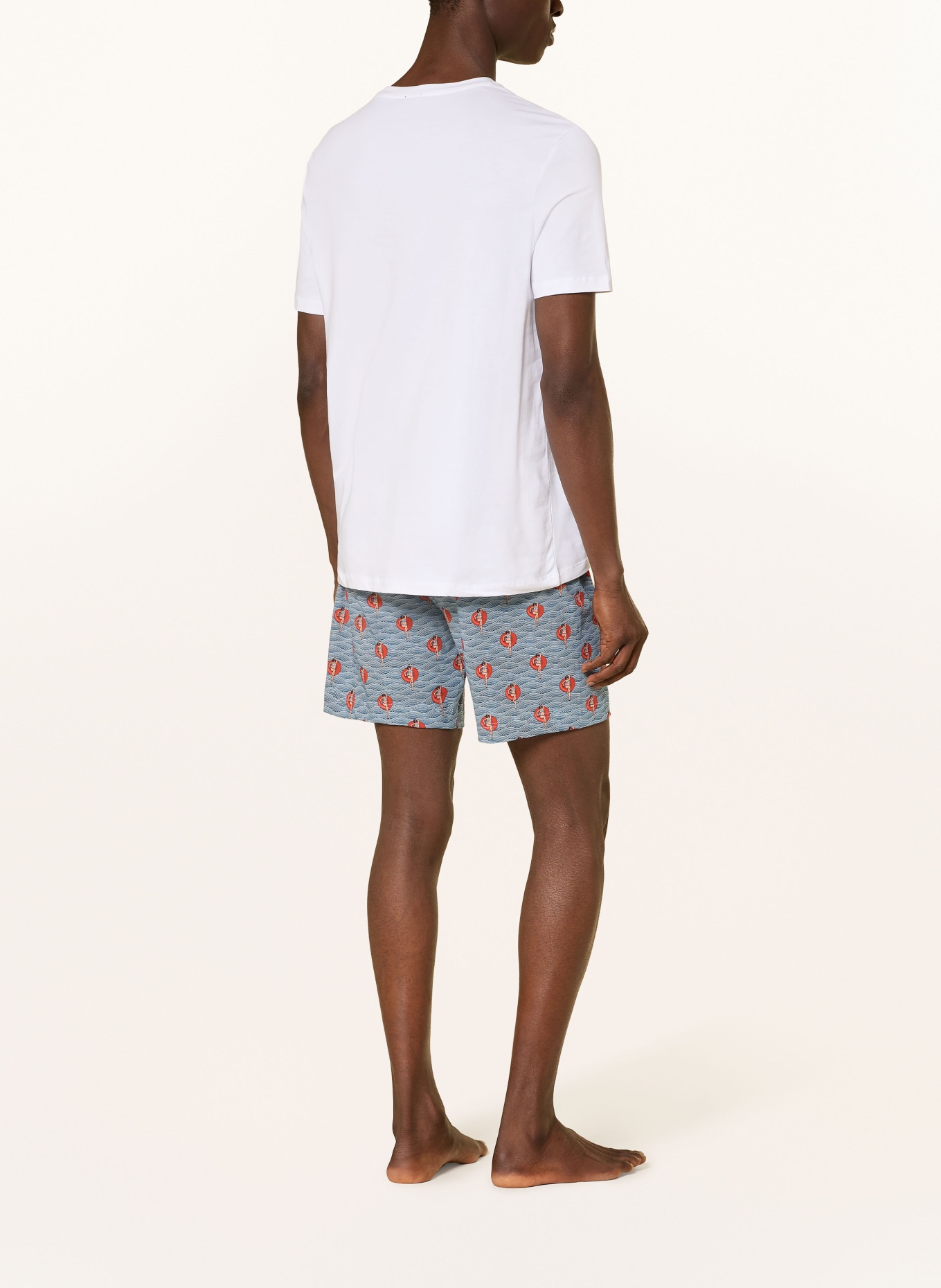 mey Spodenki do spania seria WAVE SWING: NIEBIESKI / CZERWONY