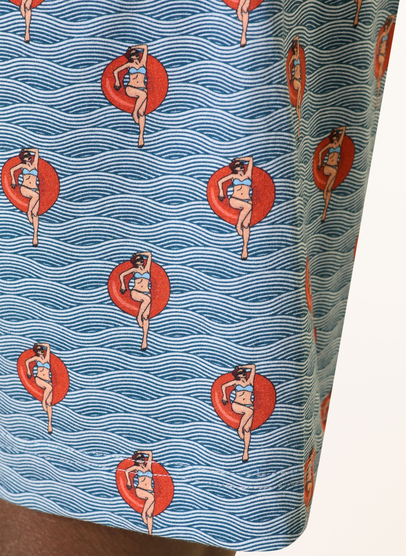 mey Spodenki do spania seria WAVE SWING: NIEBIESKI / CZERWONY