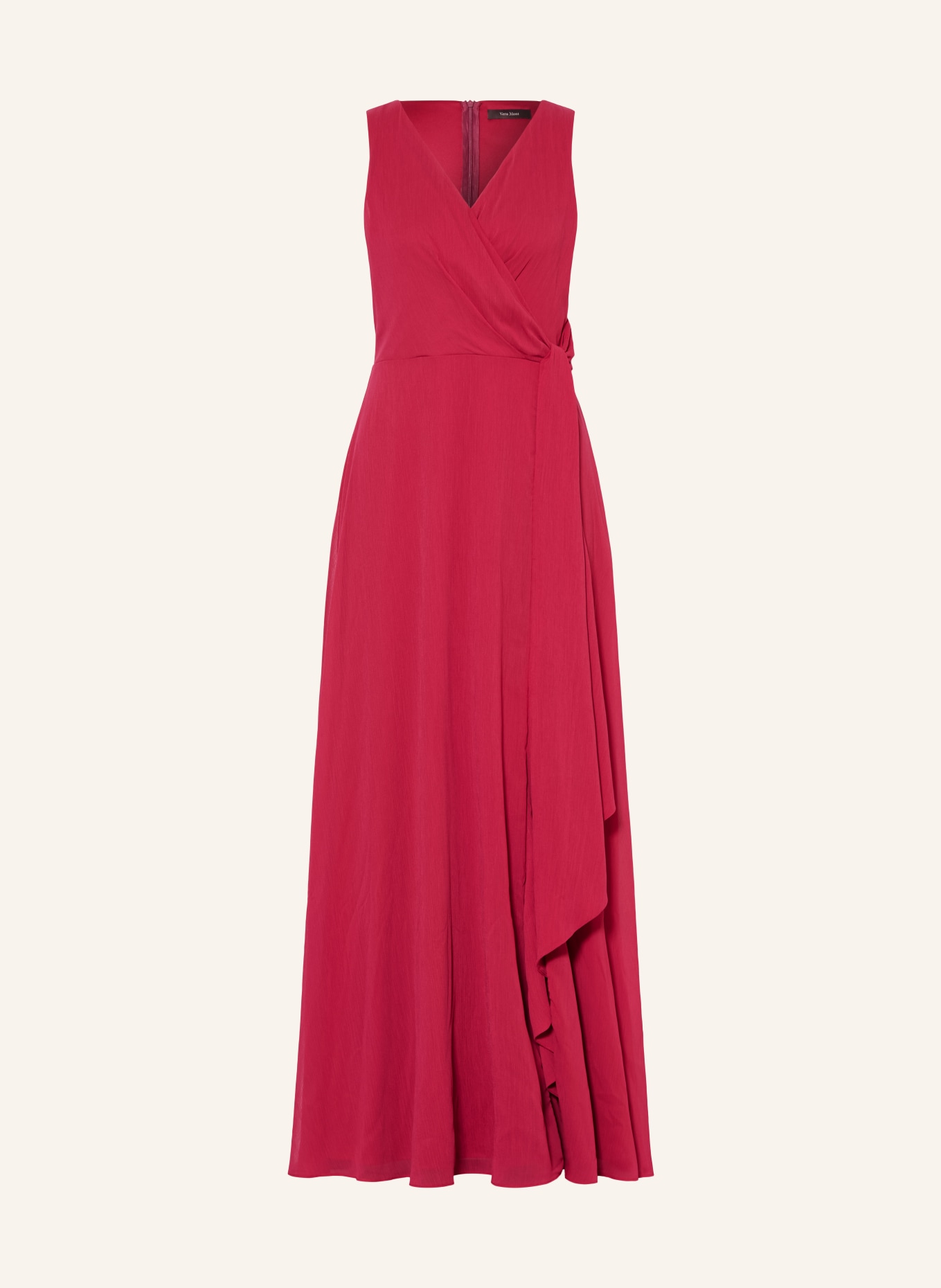 Vera Mont Wrap-style evening gown: FUCHSIA