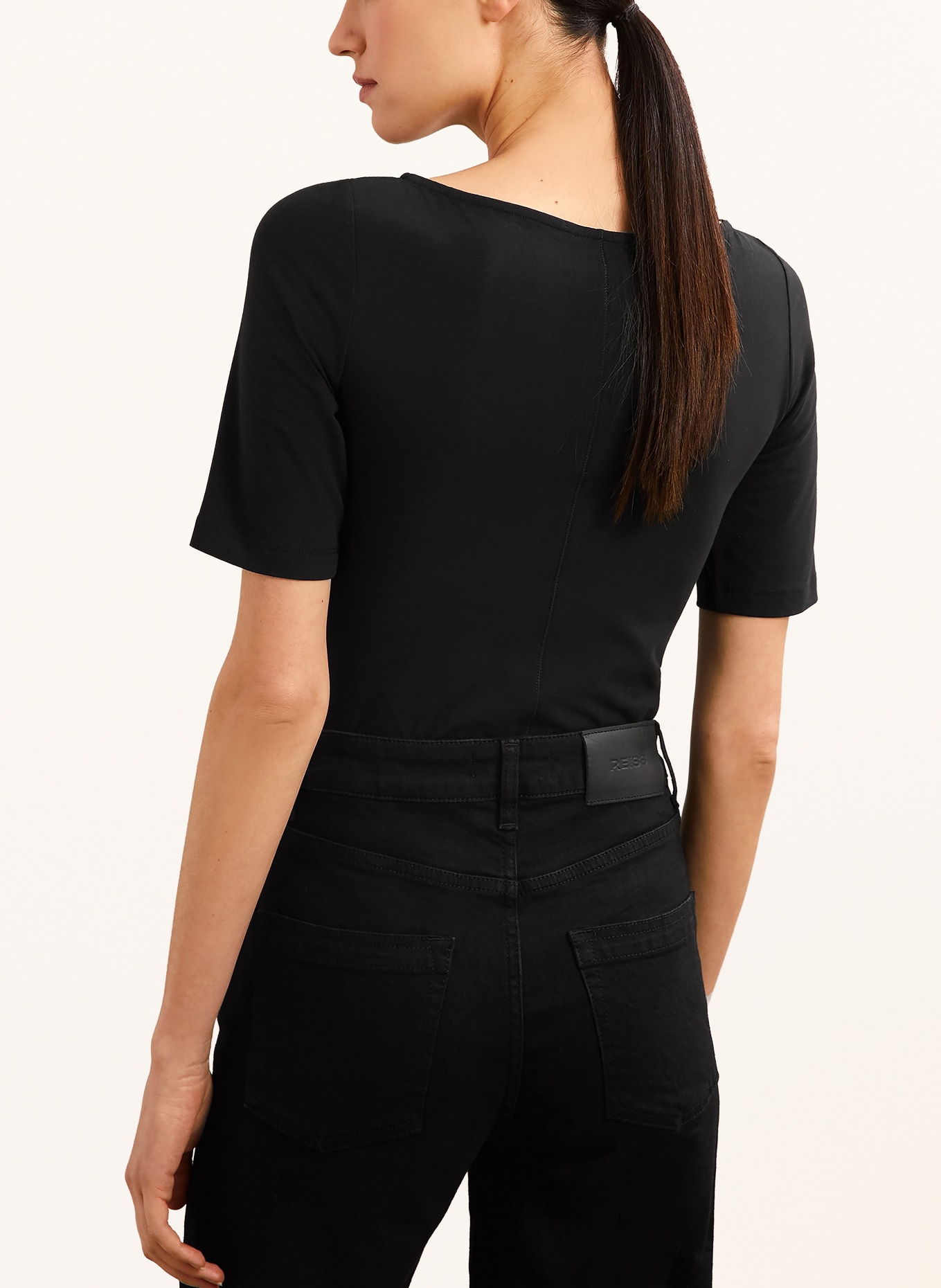 REISS T-Shirt ELLIE: SCHWARZ