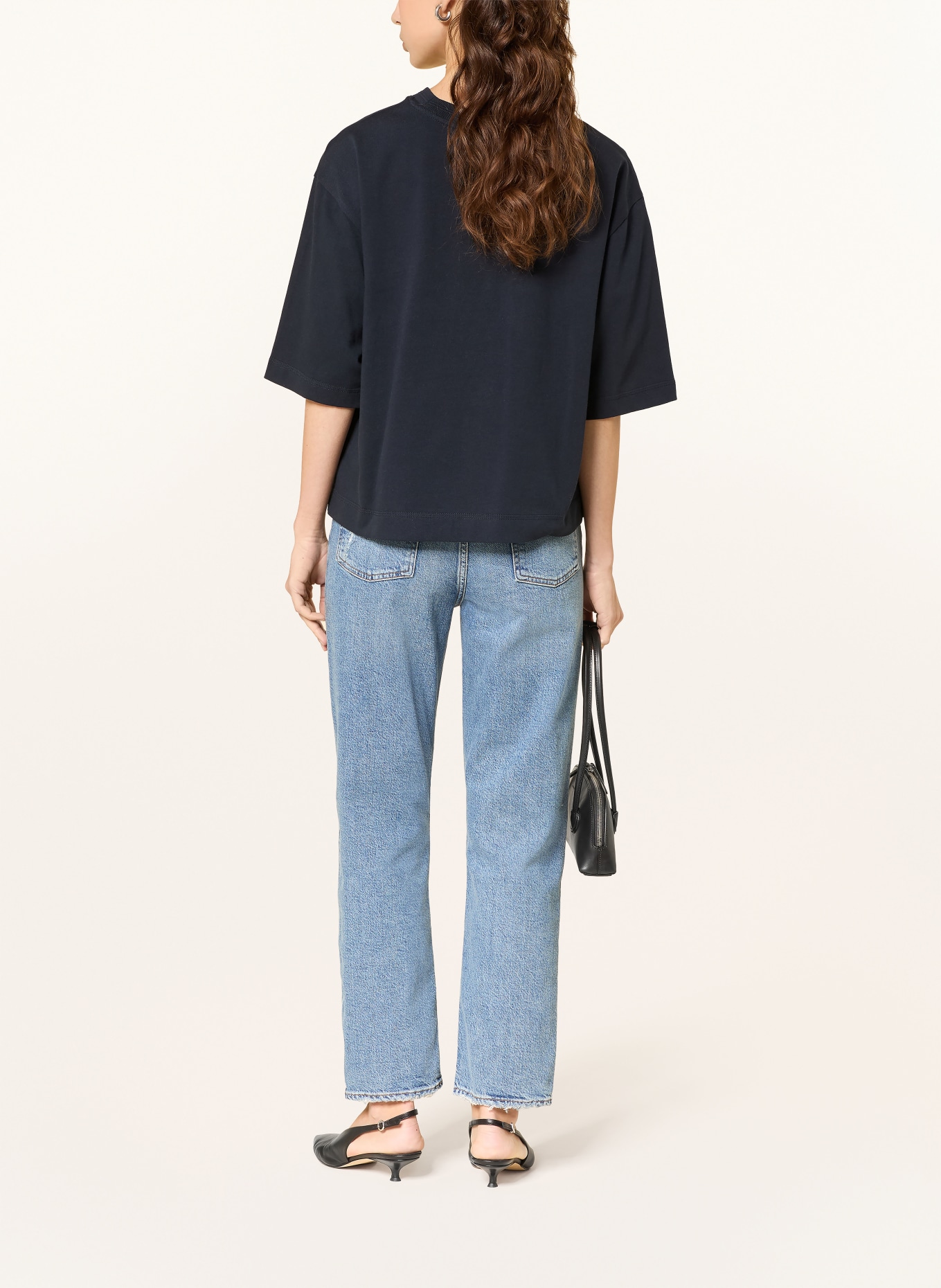 REISS LARA T-shirt: DARK BLUE