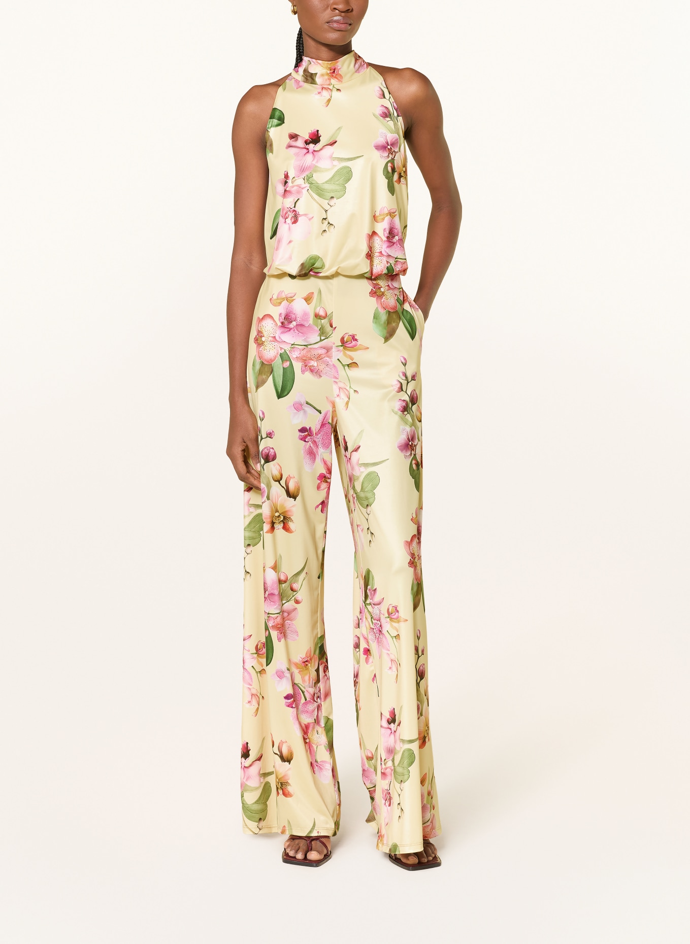 V by Vera Mont Jumpsuit mit Schluppe: GELB / ROSA / GRÜN