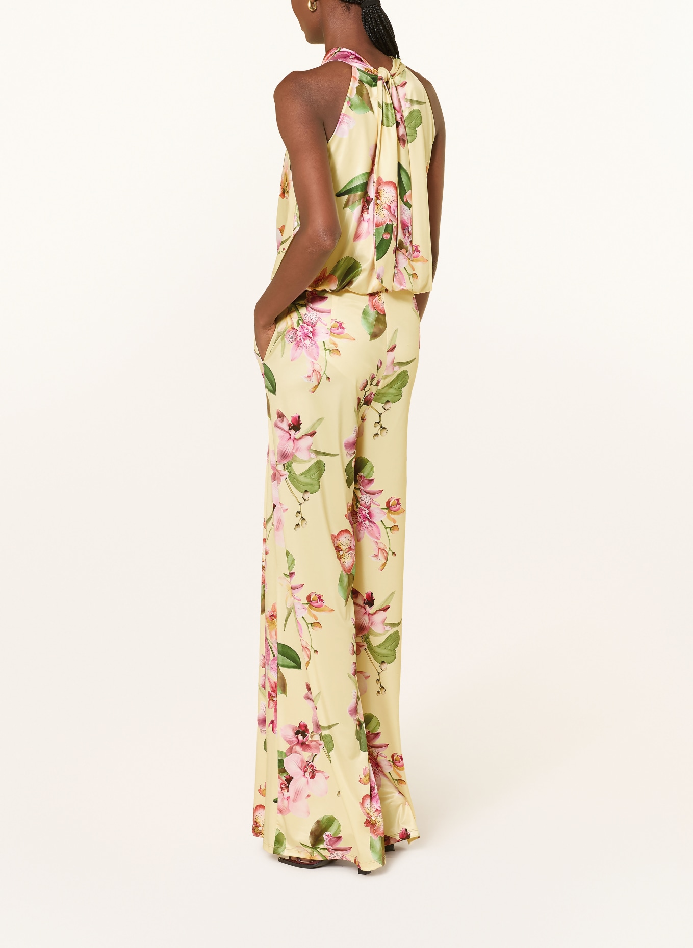 V by Vera Mont Jumpsuit mit Schluppe: GELB / ROSA / GRÜN