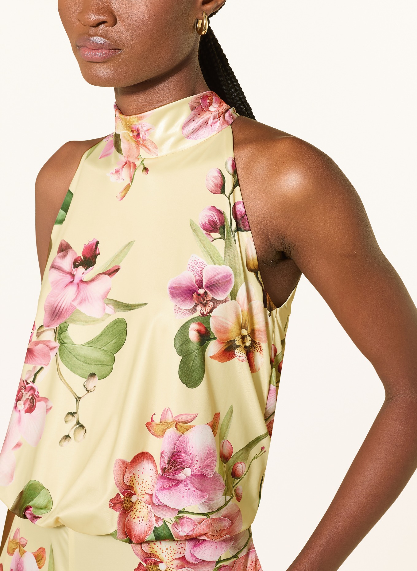 V by Vera Mont Jumpsuit mit Schluppe: GELB / ROSA / GRÜN