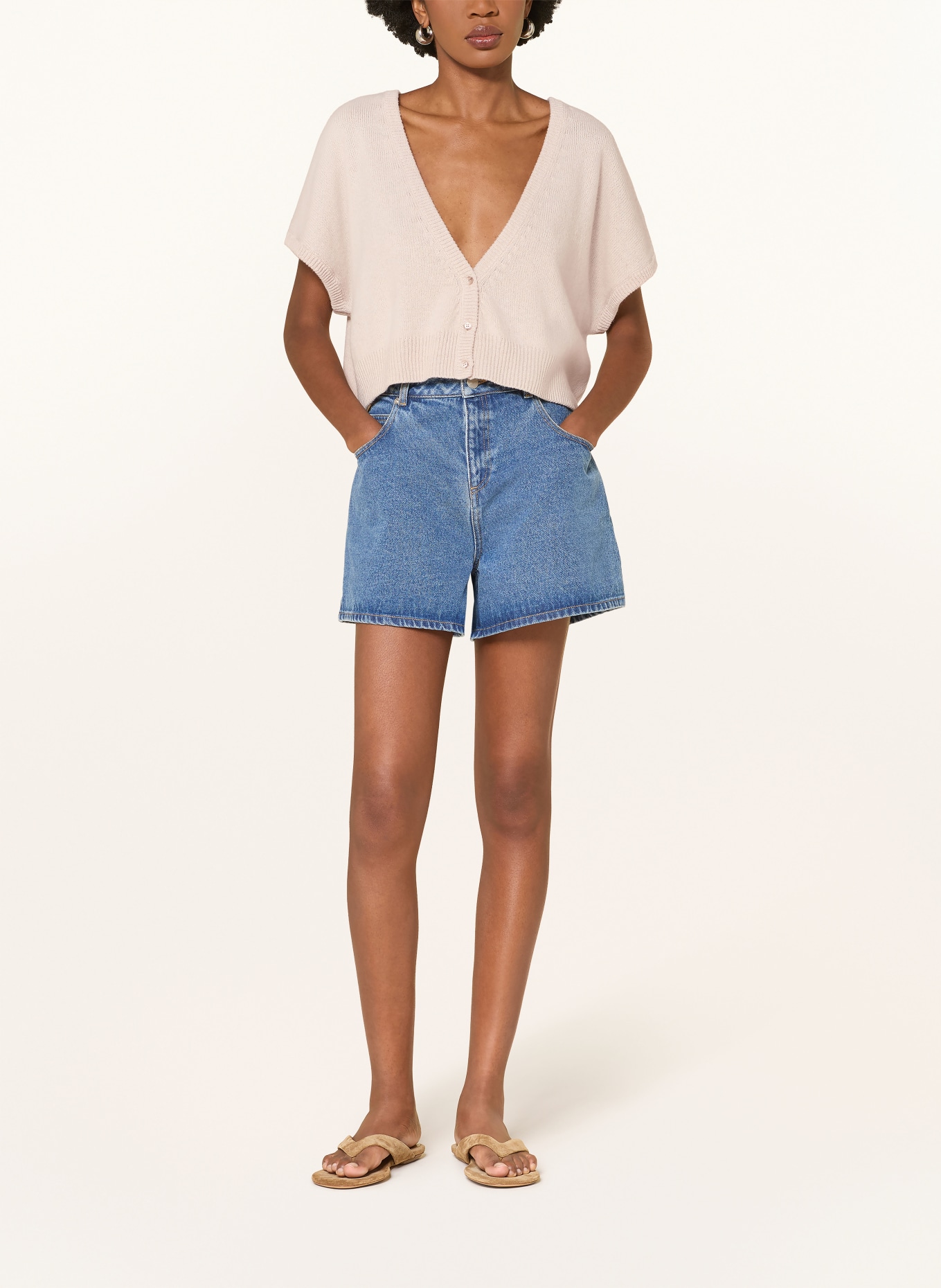 by Aylin Koenig Cardigan MALIA en cachemire: BEIGE