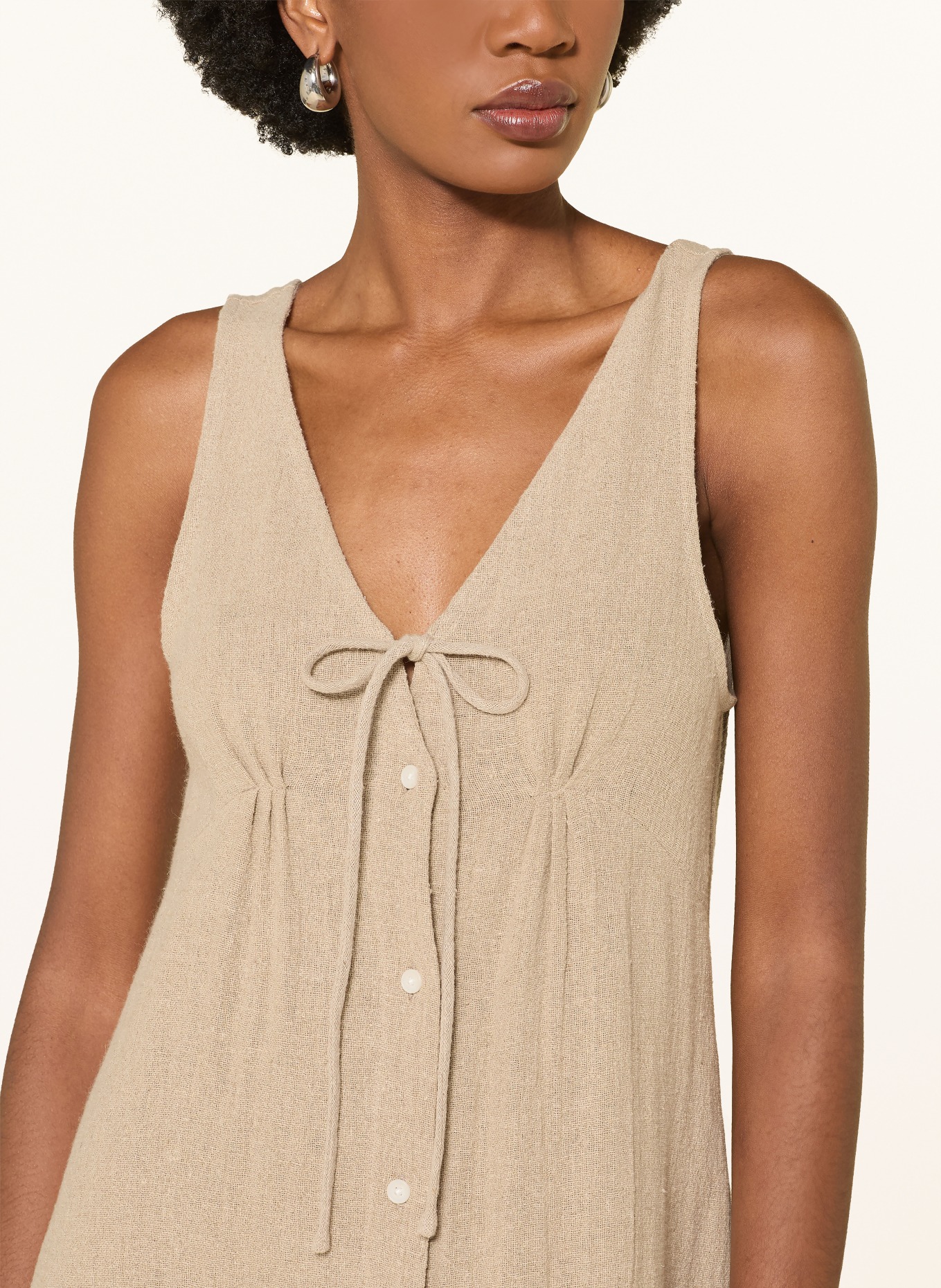 by Aylin Koenig Lněné šaty TALIA: BÉŽOVÁ