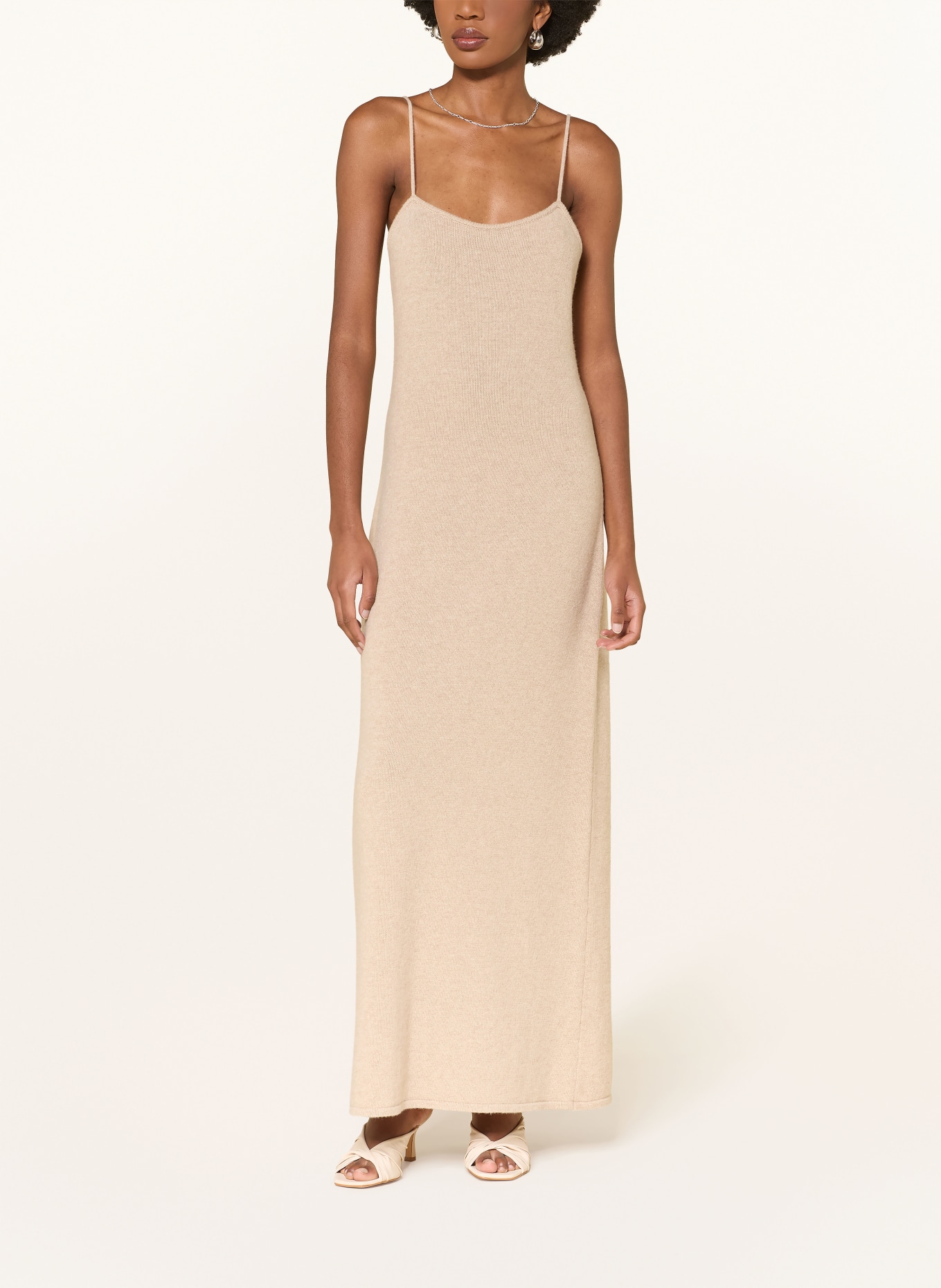 by Aylin Koenig Pletené šaty KAYLA z merino vlny: BÉŽOVÁ