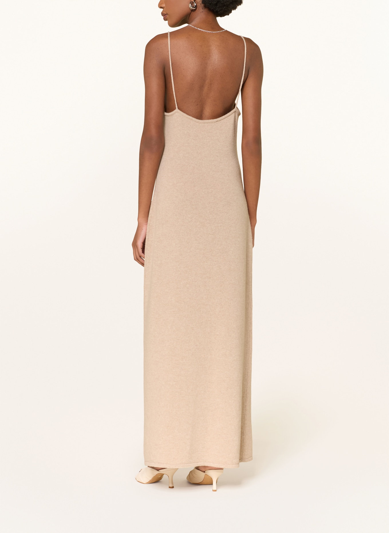 by Aylin Koenig Pletené šaty KAYLA z merino vlny: BÉŽOVÁ