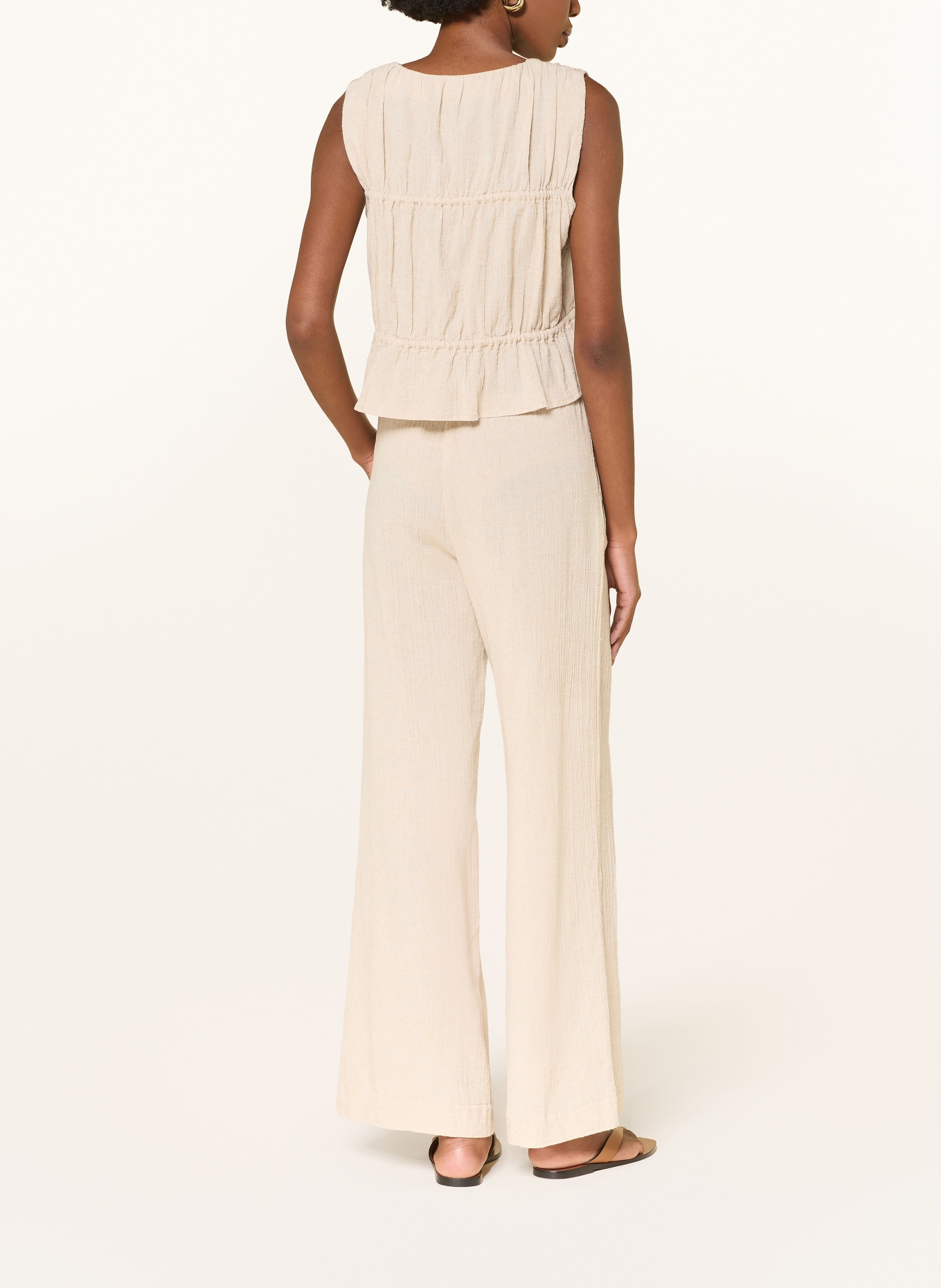 by Aylin Koenig EMMI marlene pants with linen: BEIGE