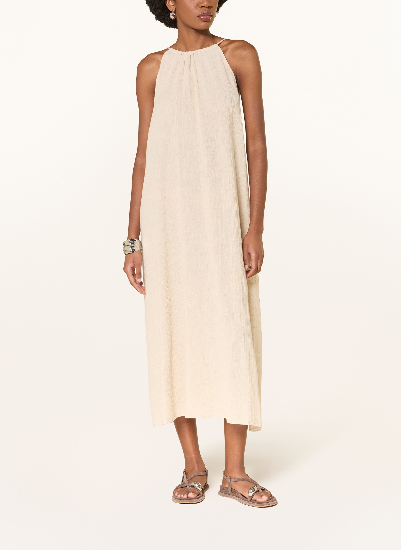 by Aylin Koenig Lněné šaty HEAVEN: BÉŽOVÁ