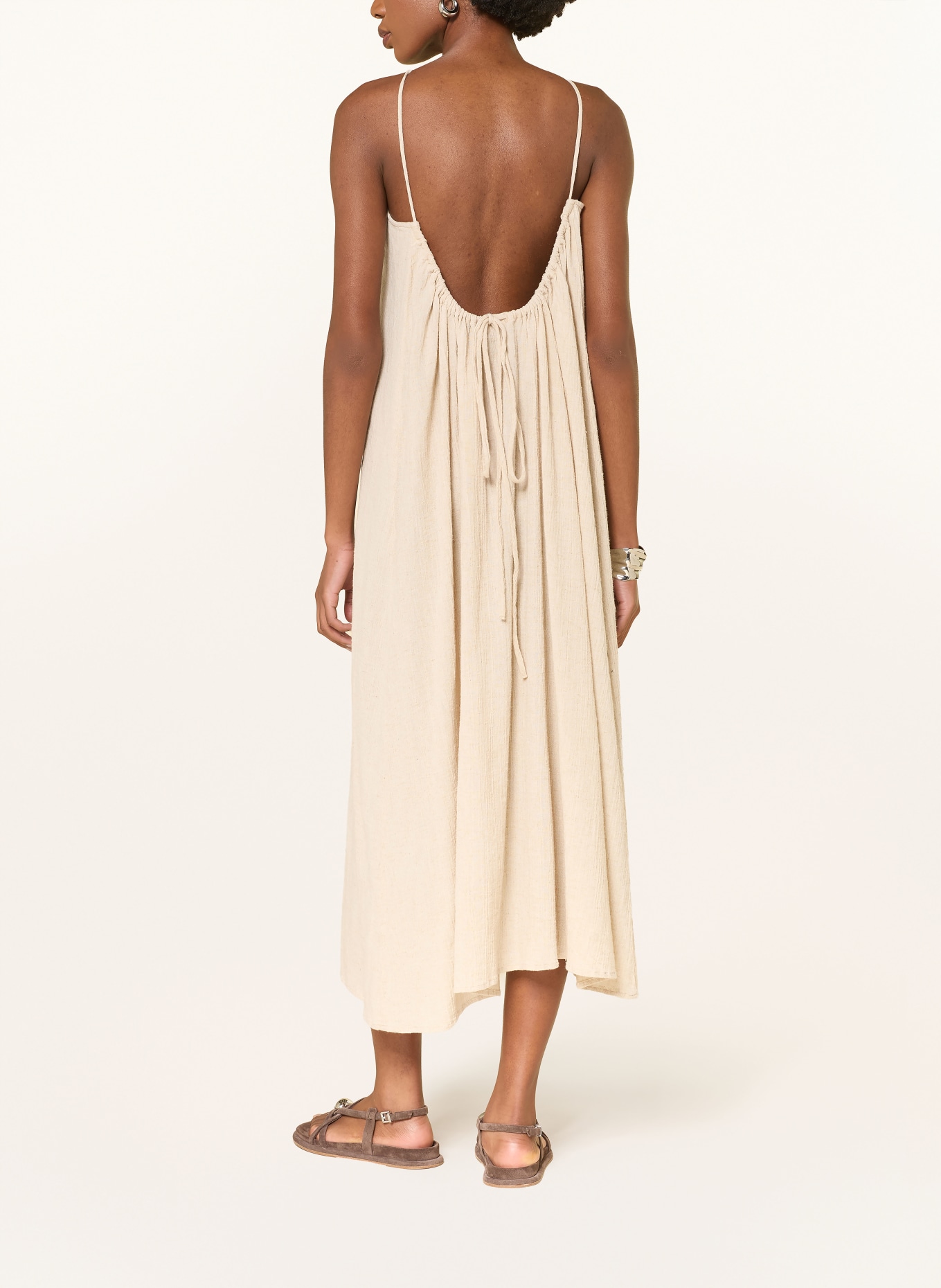 by Aylin Koenig Lněné šaty HEAVEN: BÉŽOVÁ