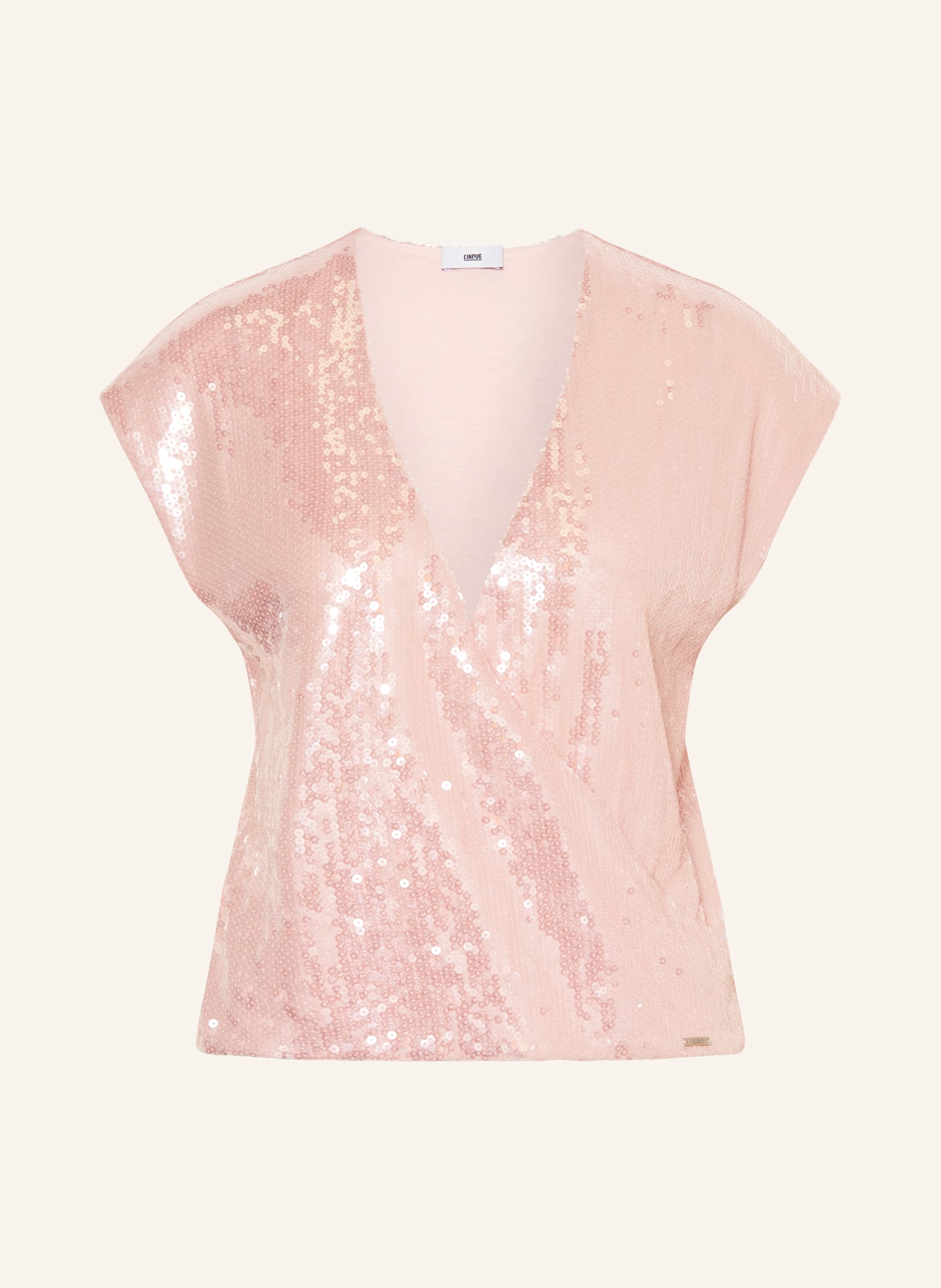 CINQUE Blusenshirt CIFRONZOLO mit Pailletten: HELLROSA