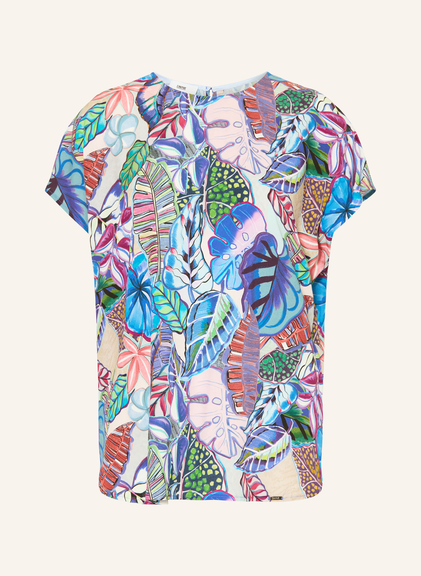 CINQUE Blusenshirt CIPLUSH: BLAU / ROT / GRÜN