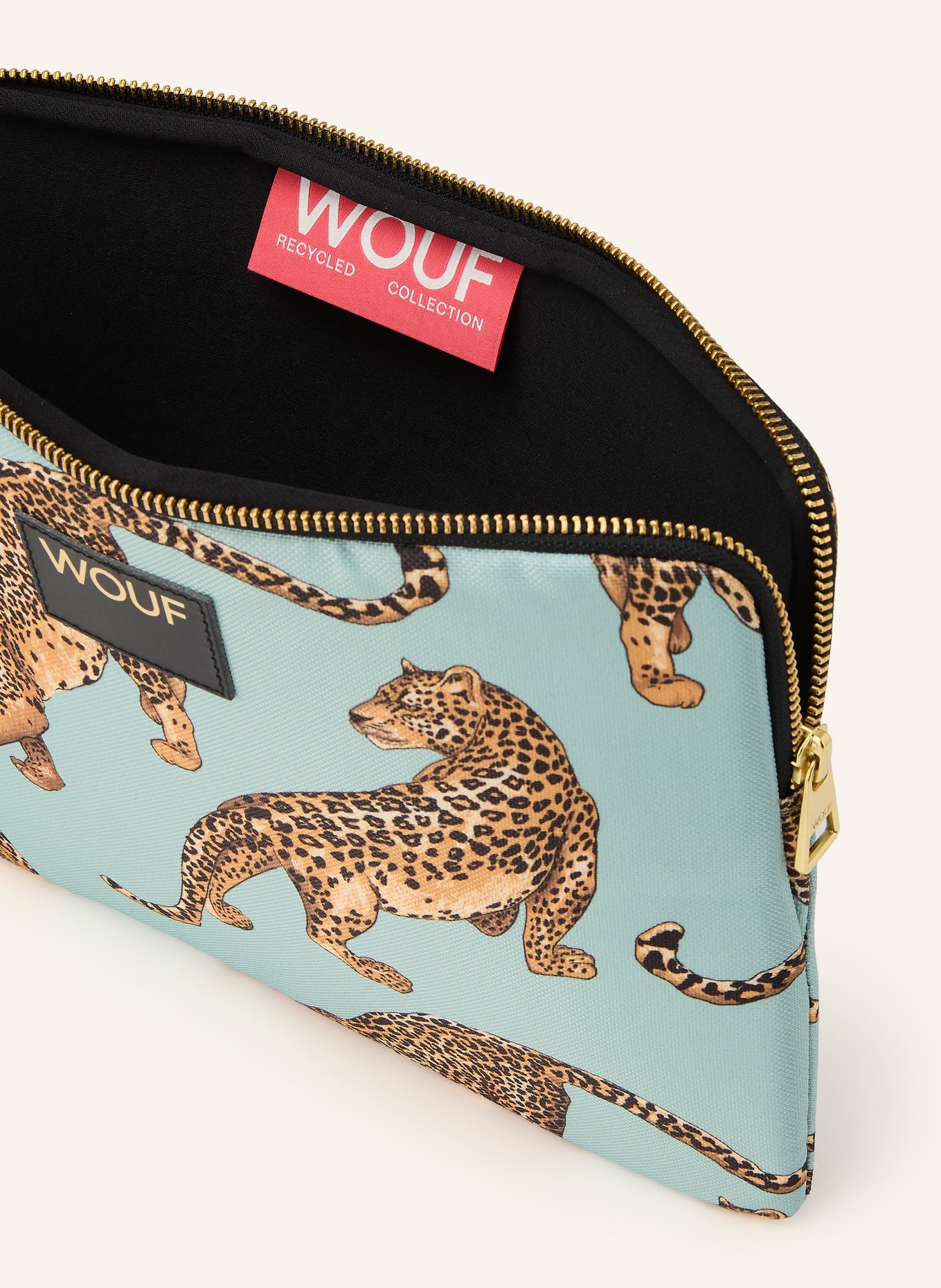 WOUF Laptop sleeve CUTE: MINT / GOLD / LIGHT BROWN