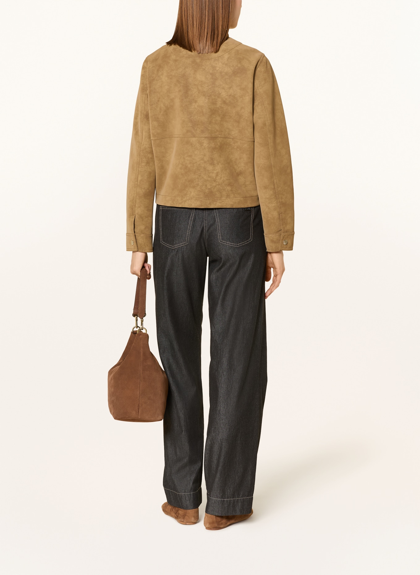 CINQUE Jacke CILESKA in Lederoptik: COGNAC