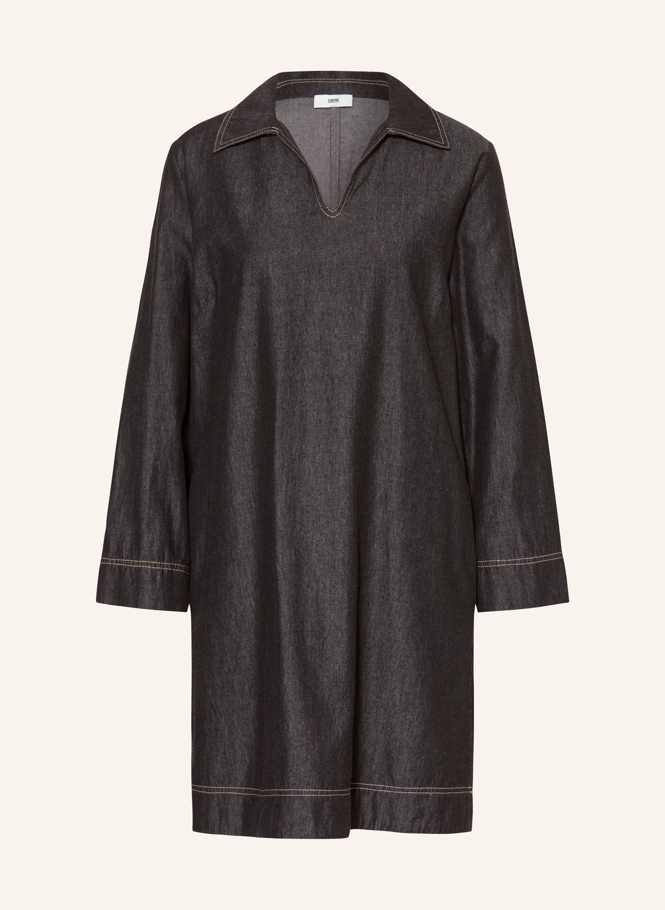 CINQUE CIDENIM dress in denim look: DARK GRAY
