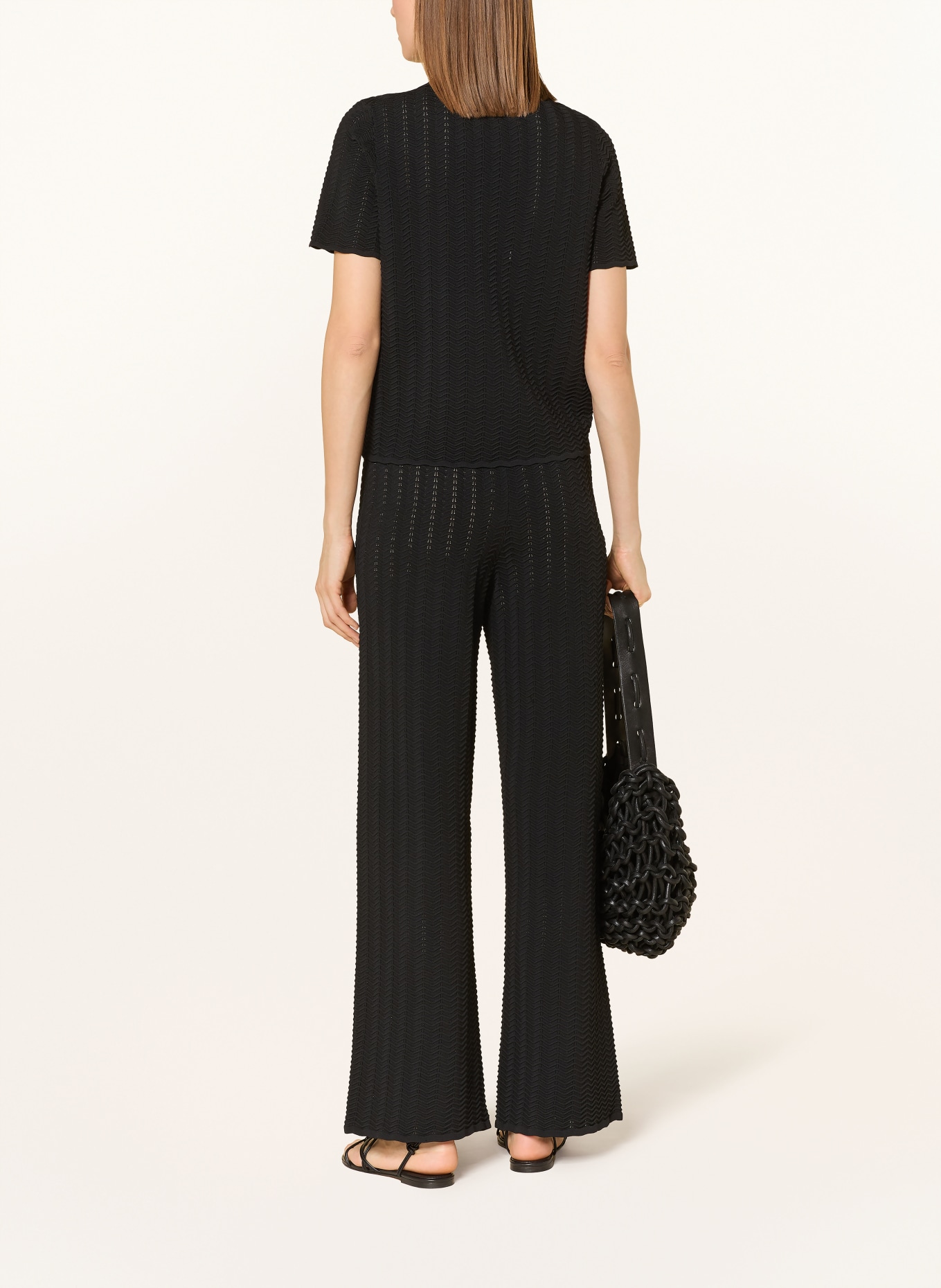 CINQUE Knitted polo shirt CIFLUTO: BLACK