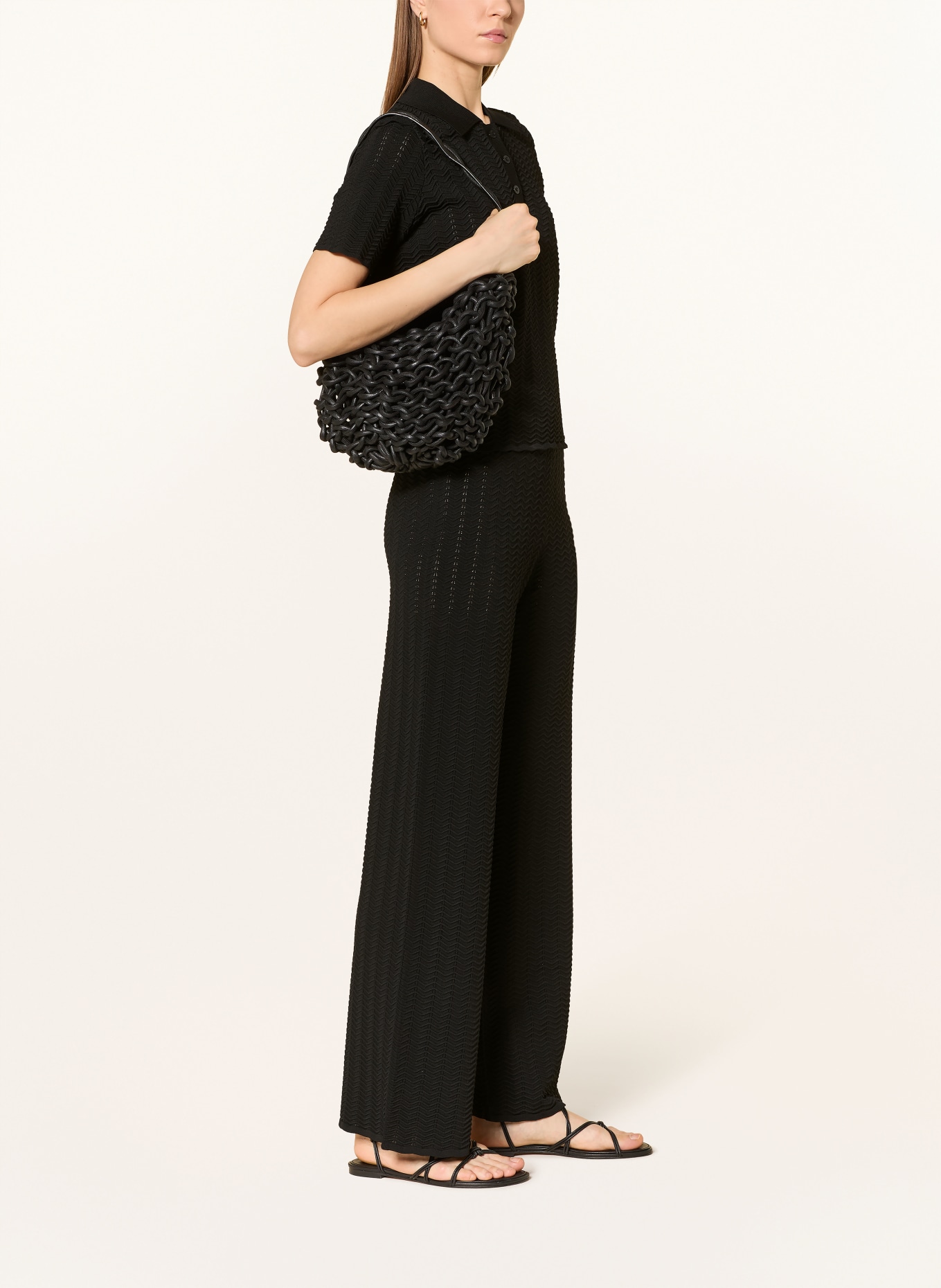 CINQUE Strickhose CIWELLO: SCHWARZ