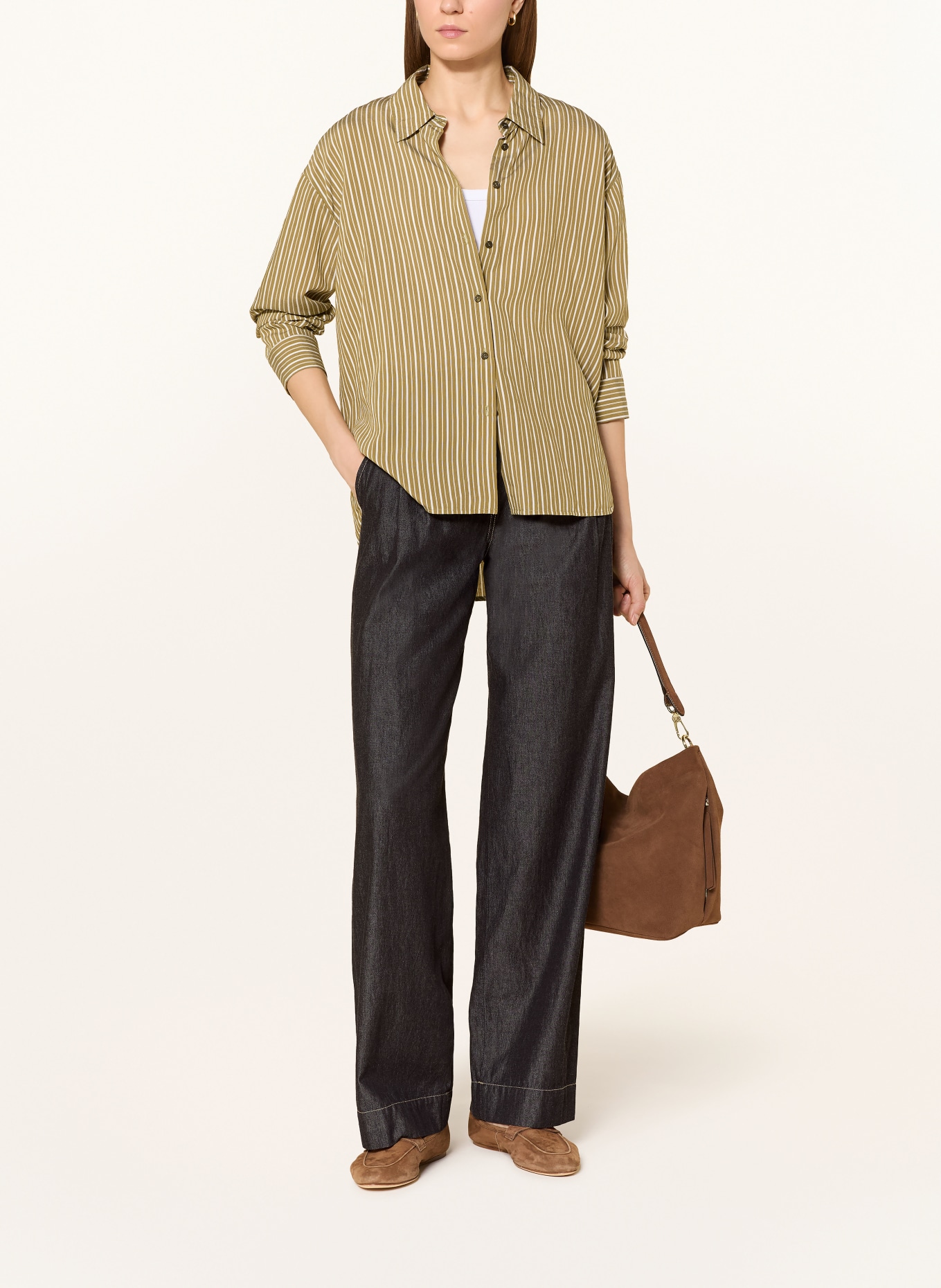 CINQUE Marlenehose CISALTO in Jeansoptik: DUNKELGRAU