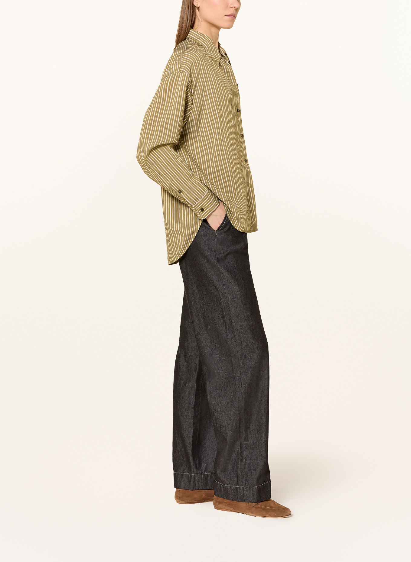 CINQUE Marlenehose CISALTO in Jeansoptik: DUNKELGRAU