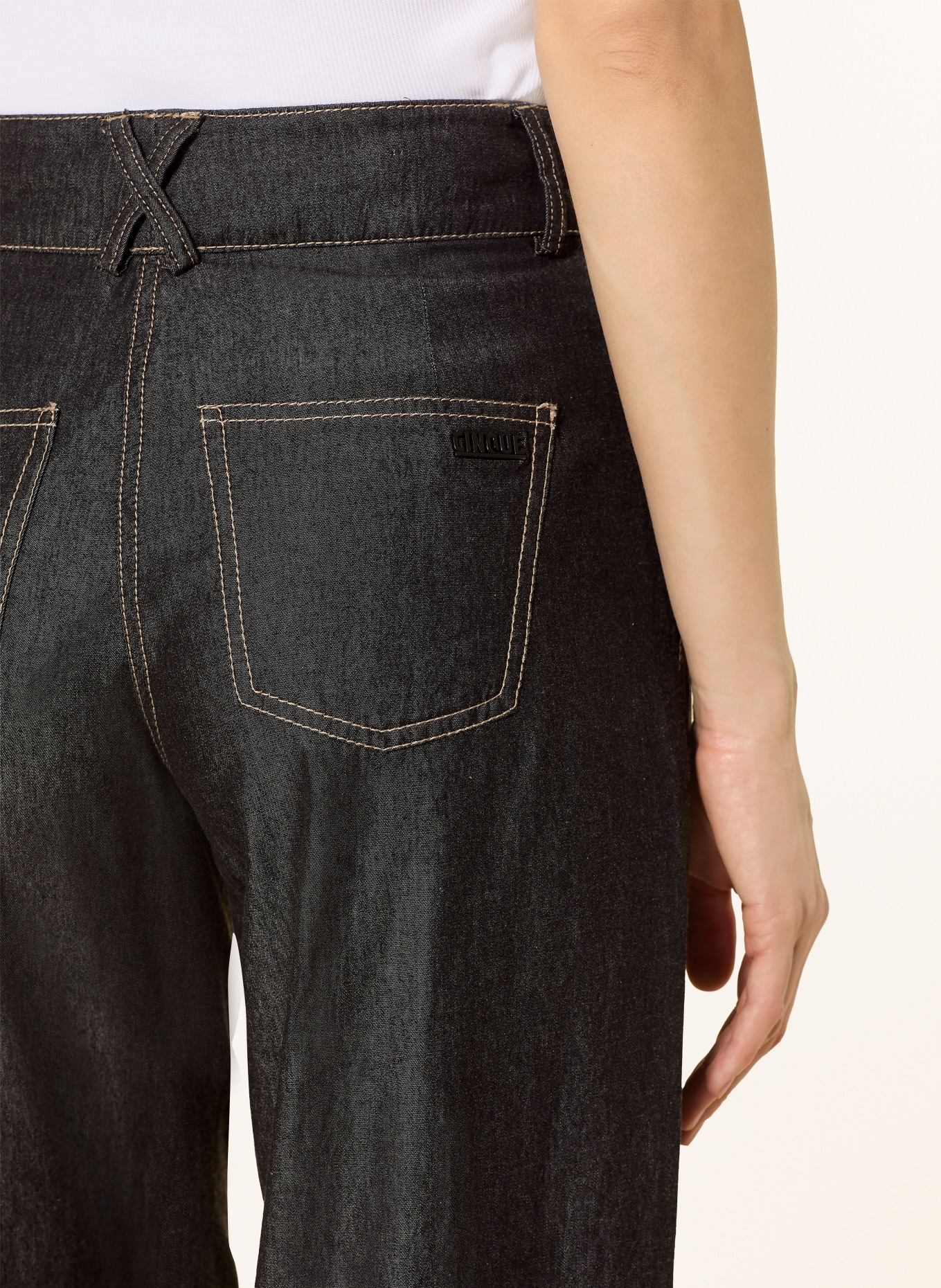 CINQUE Marlenehose CISALTO in Jeansoptik: DUNKELGRAU