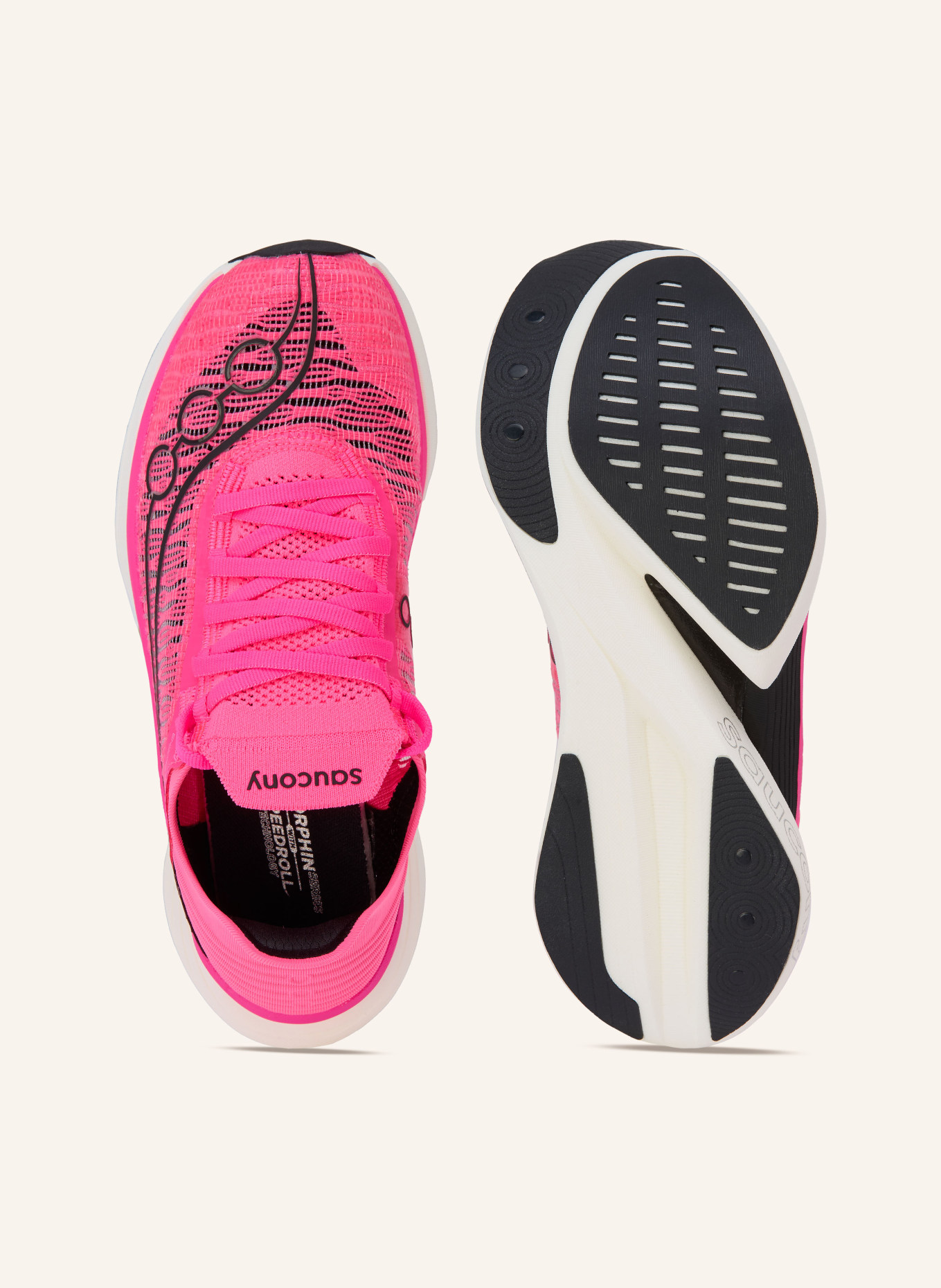 saucony Běžecké boty ENDORPHIN ELITE 2: NEONOVĚ RŮŽOVÁ / ČERNÁ