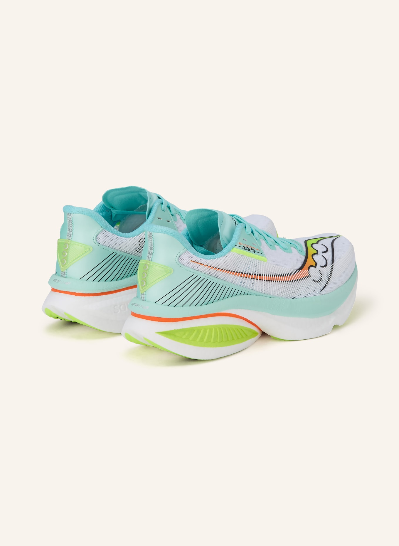 saucony Běžecké boty ENDORPHIN AZURA: BÍLÁ / NEONOVĚ ZELENÁ / TYRKYSOVÁ