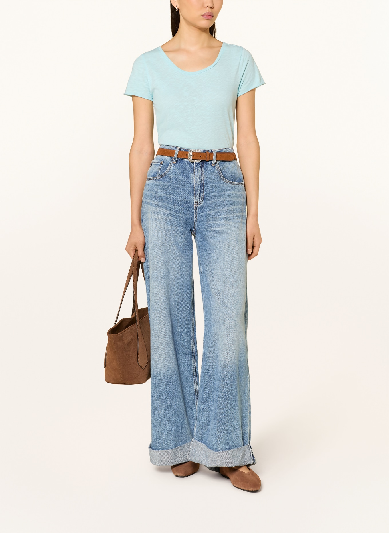 Rich & Royal T-shirt: TURQUOISE