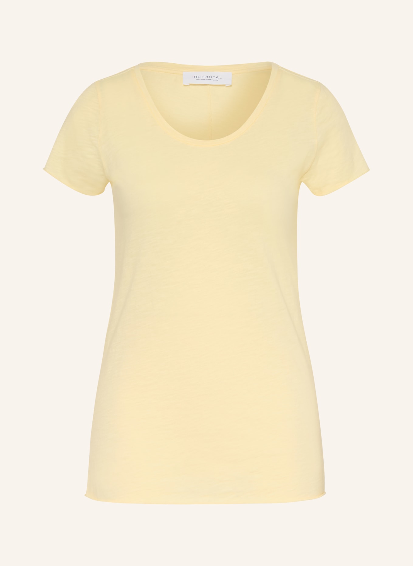 Rich & Royal T-shirt: LICHTGEEL