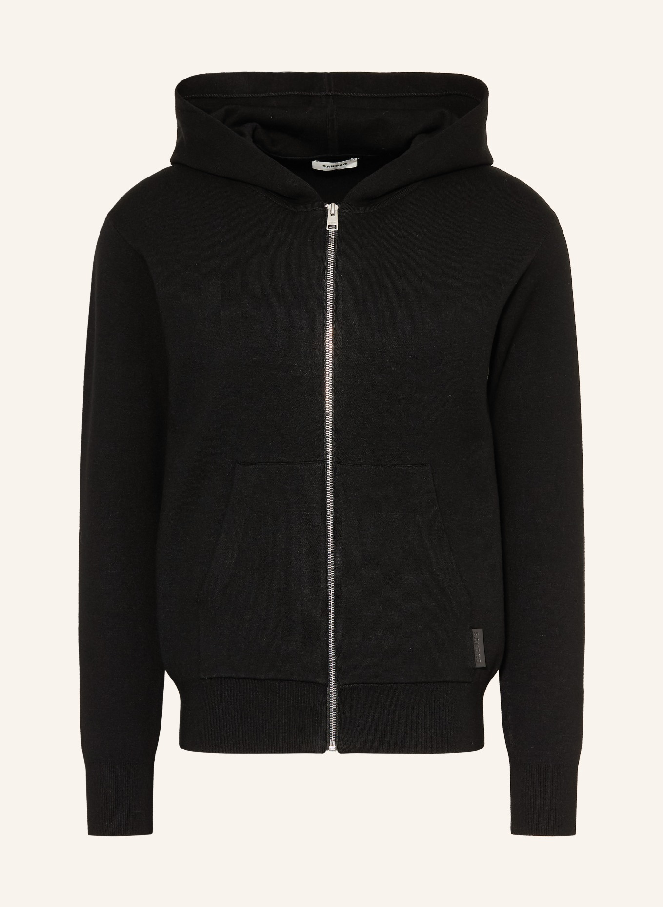SANDRO Jerseyjacke: SCHWARZ