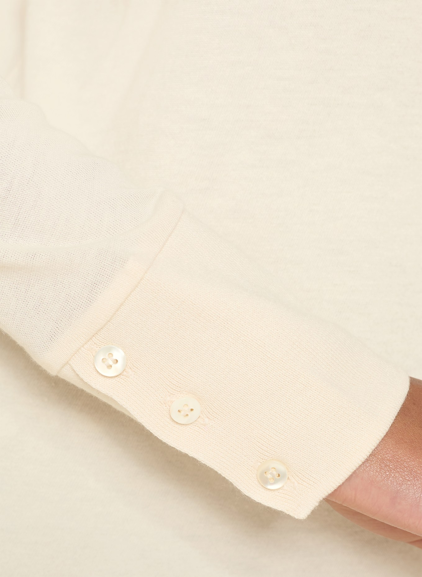 COS PONTUS long-sleeved shirt: ECRU