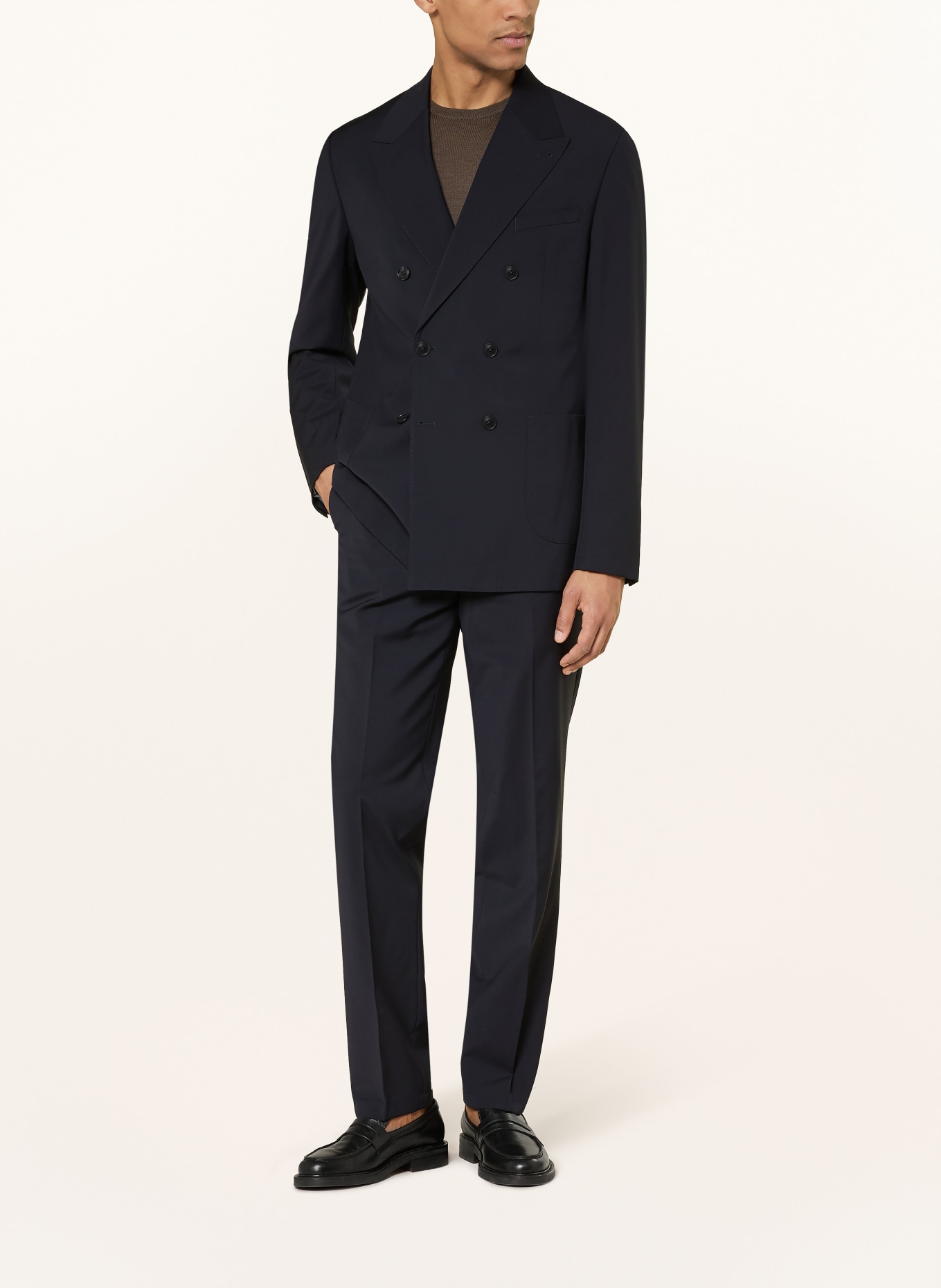 PAUL Slim fit suit pants: 680 NAVY