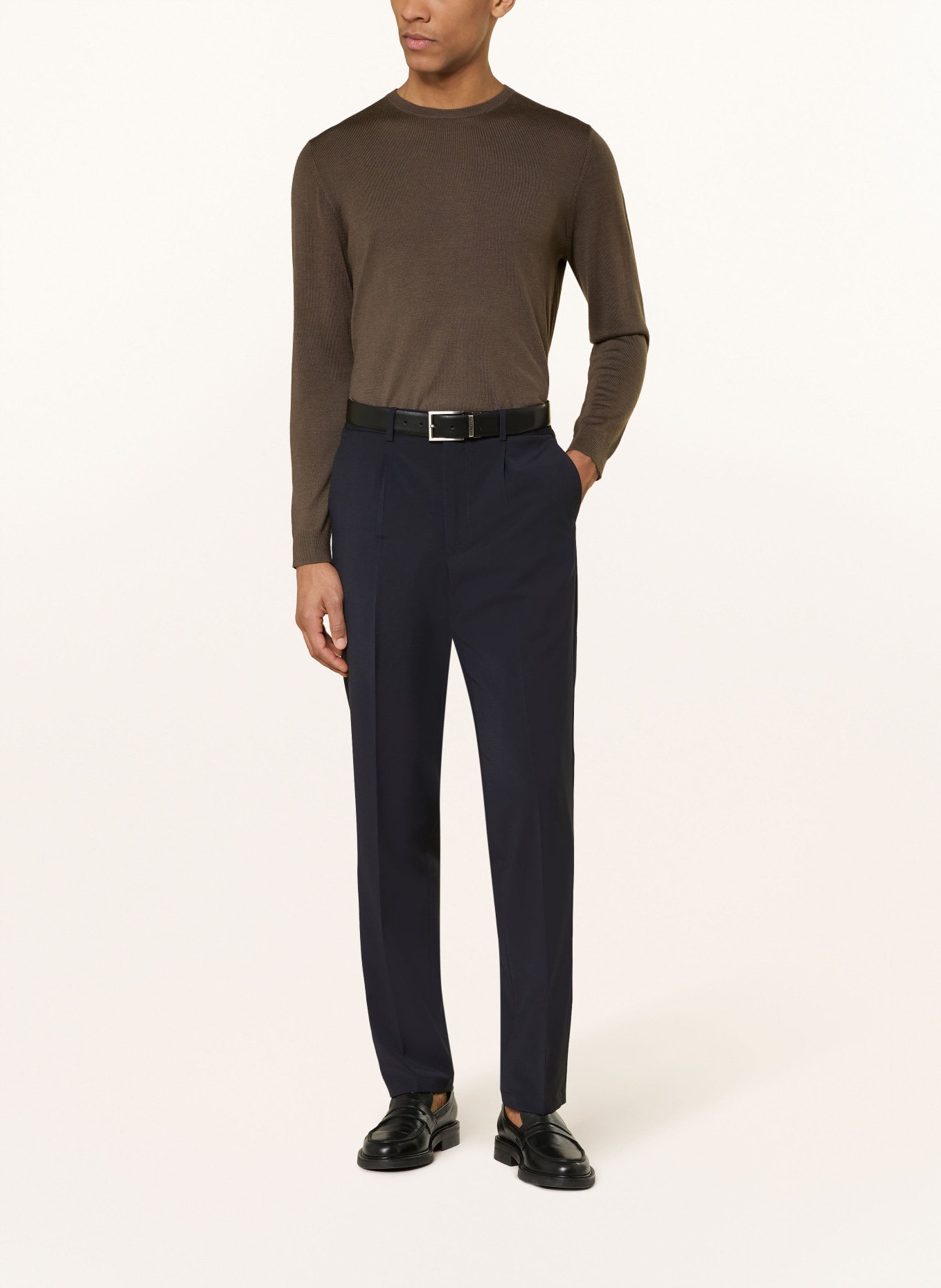 PAUL Slim fit suit pants: 680 NAVY