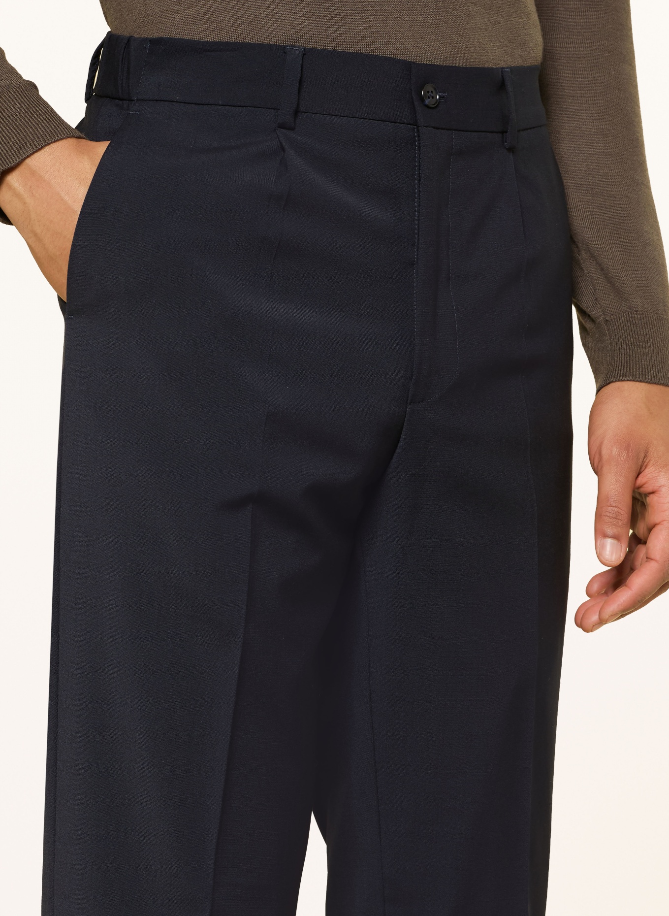 PAUL Slim fit suit pants: 680 NAVY