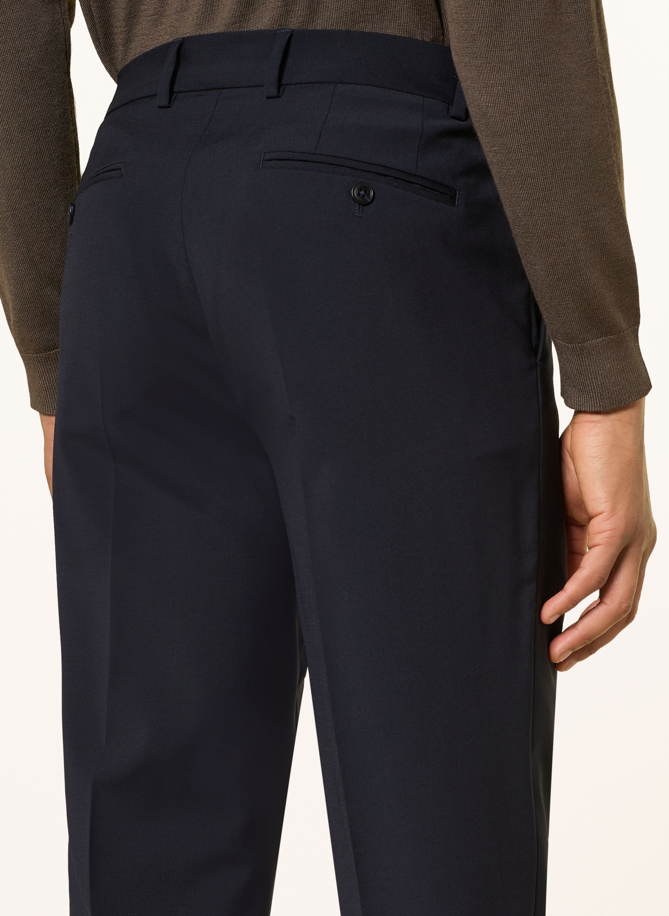 PAUL Slim fit suit pants: 680 NAVY