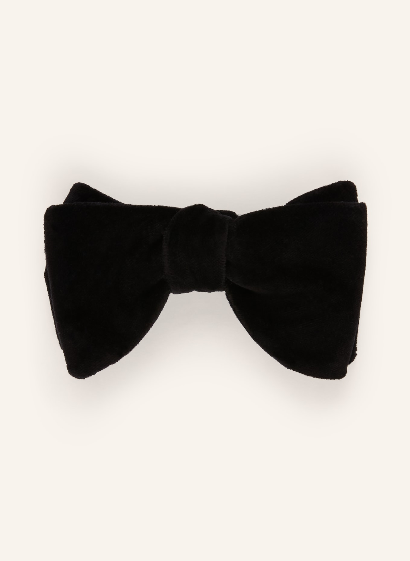 REISS HIKE velvet bow tie: BLACK