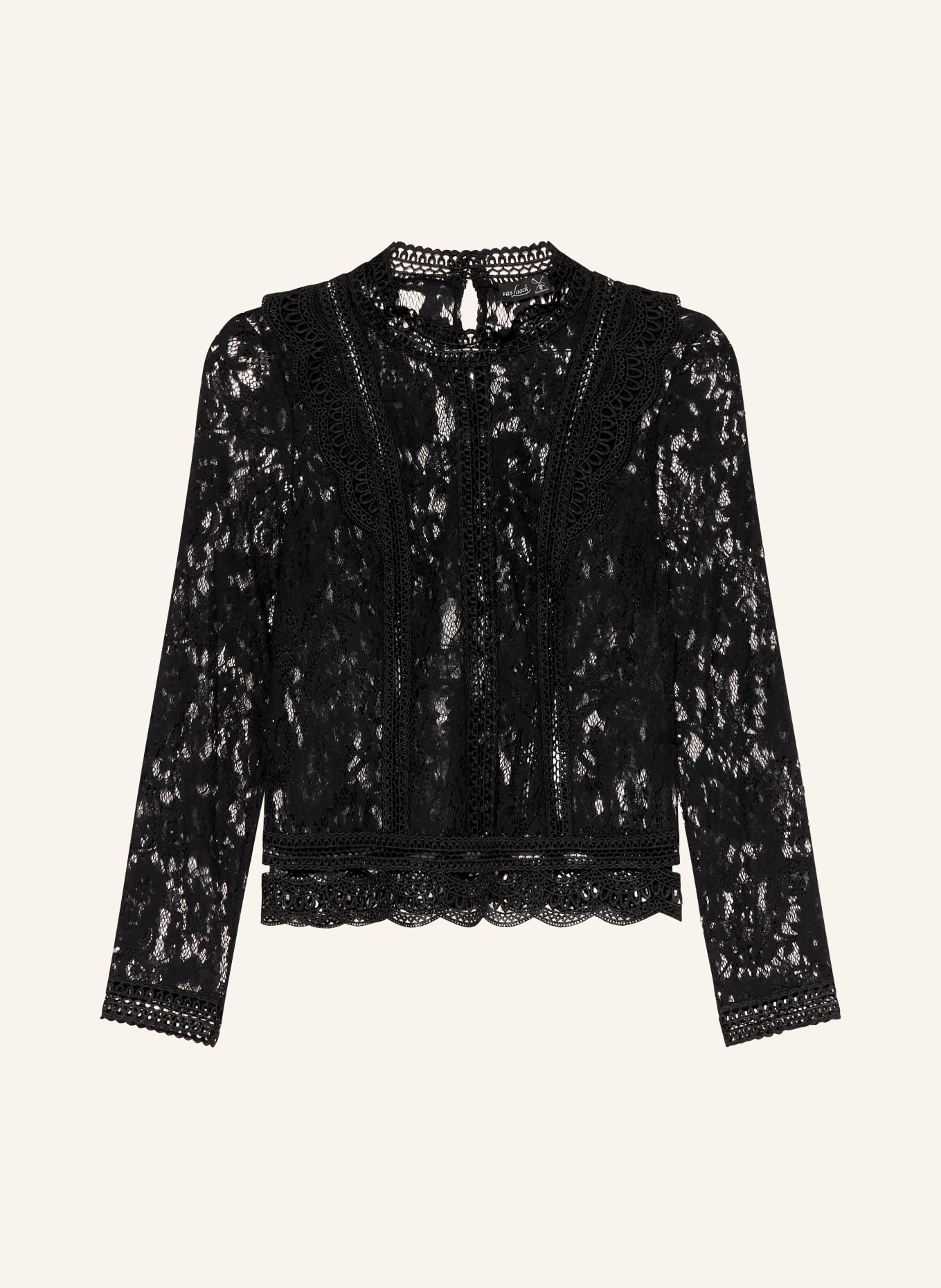 van Laack Blůza VL-TALESIA-XX z krajky: ČERNÁ