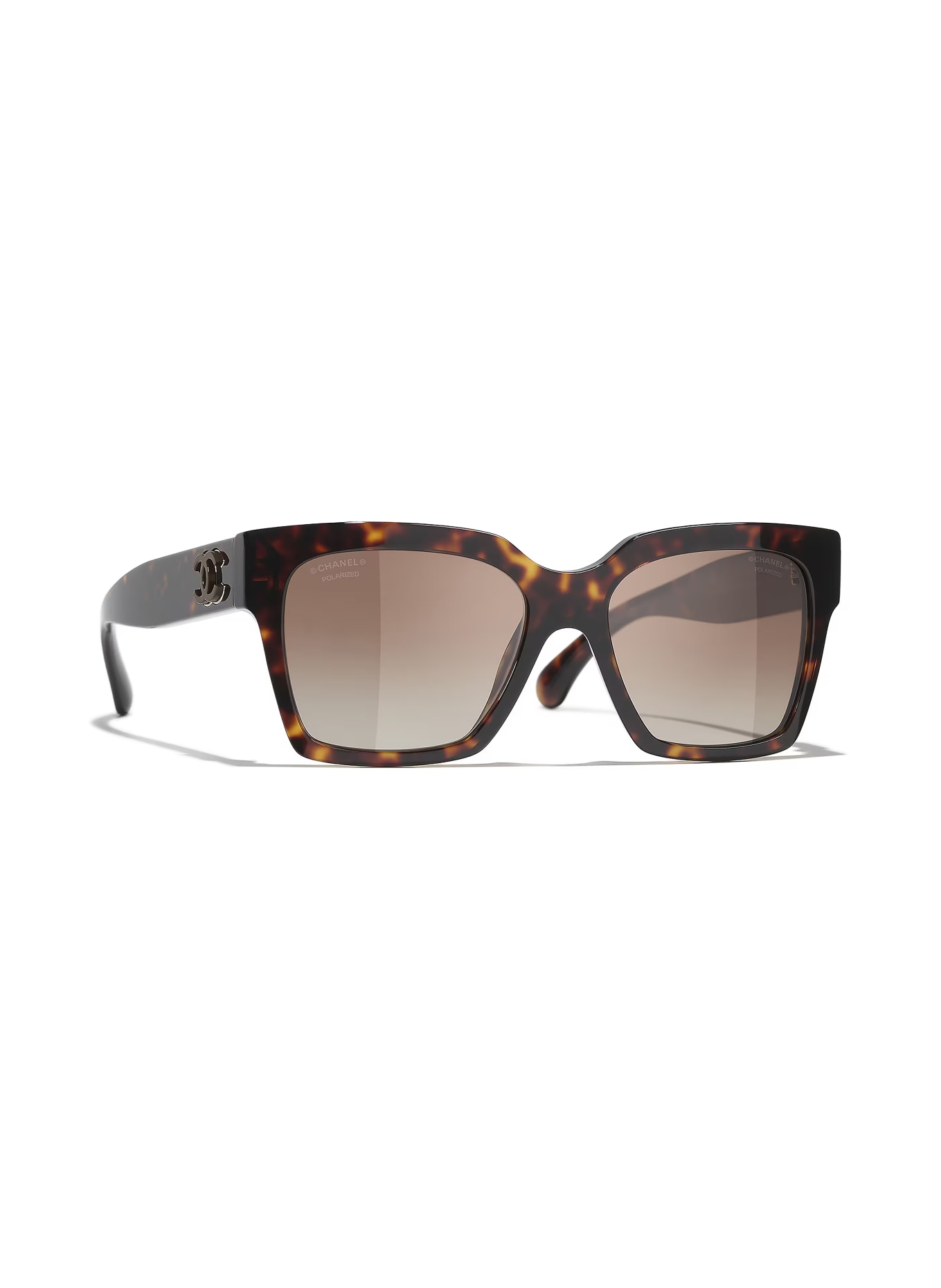 CHANEL Square sunglasses CH5557: HAVANA/ BROWN POLARIZED