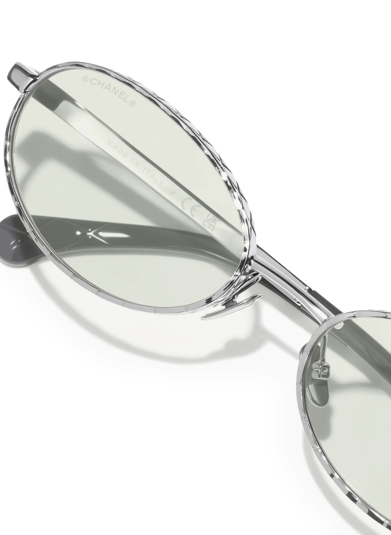 CHANEL Sonnenbrille CH2227S: SILBER/ HELLGRAU