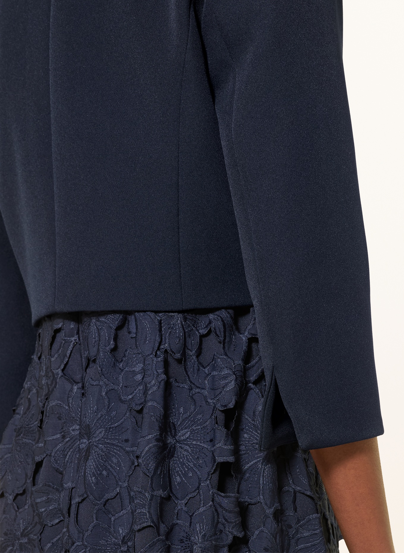 Phase Eight CATHERINE bolero with 3/4 sleeves: DARK BLUE