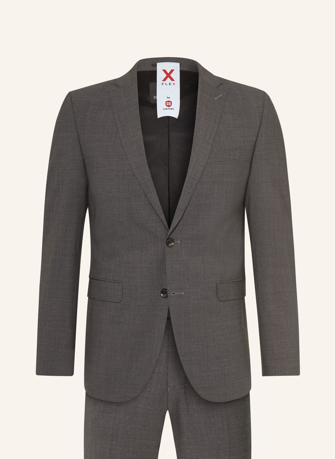 CG - CLUB of GENTS Extra slim fit suit: DARK GRAY